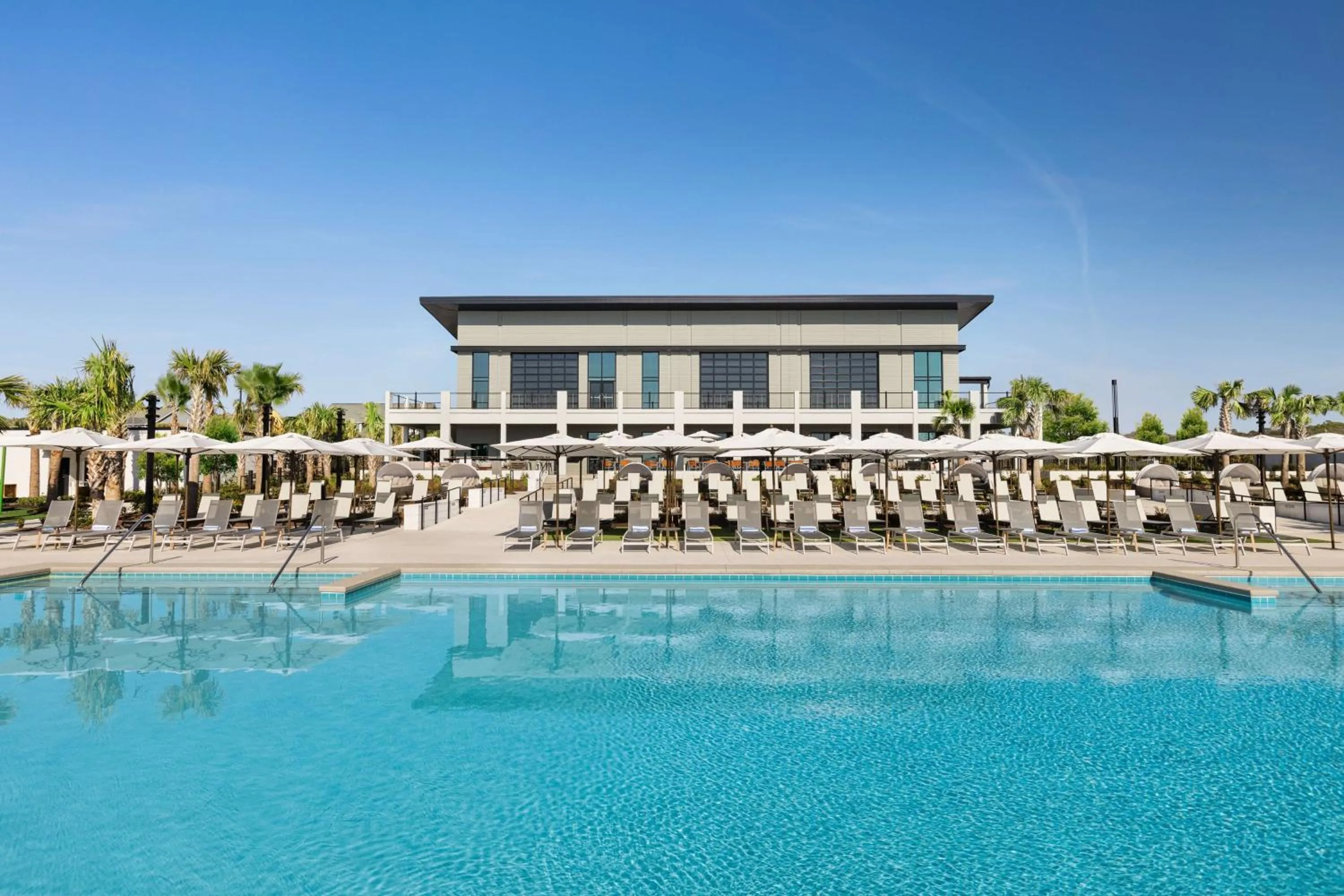 Pool view in Embassy Suites by Hilton Myrtle Beach Oceanfront Resort