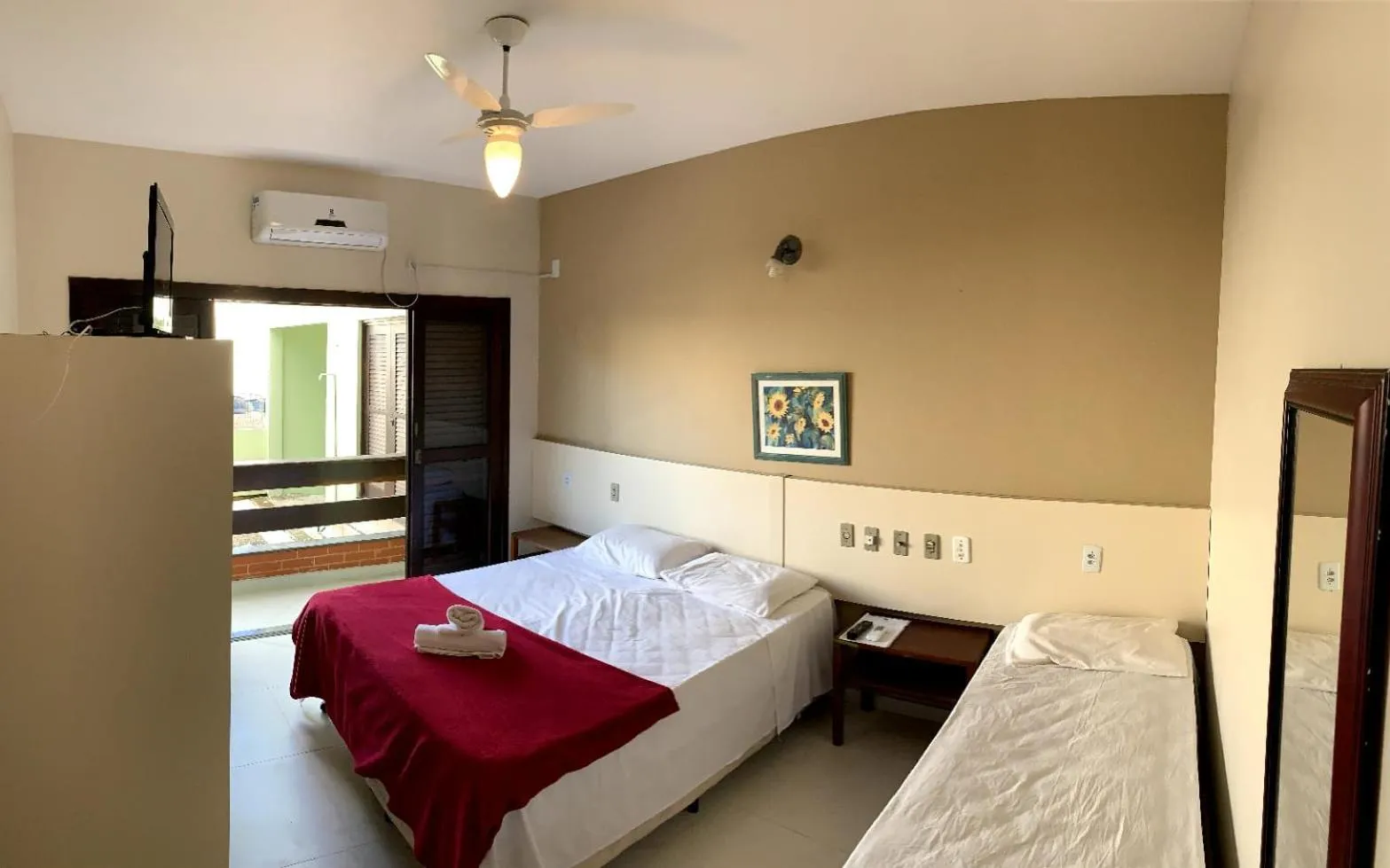 Bed in Hotel Pousada Capão