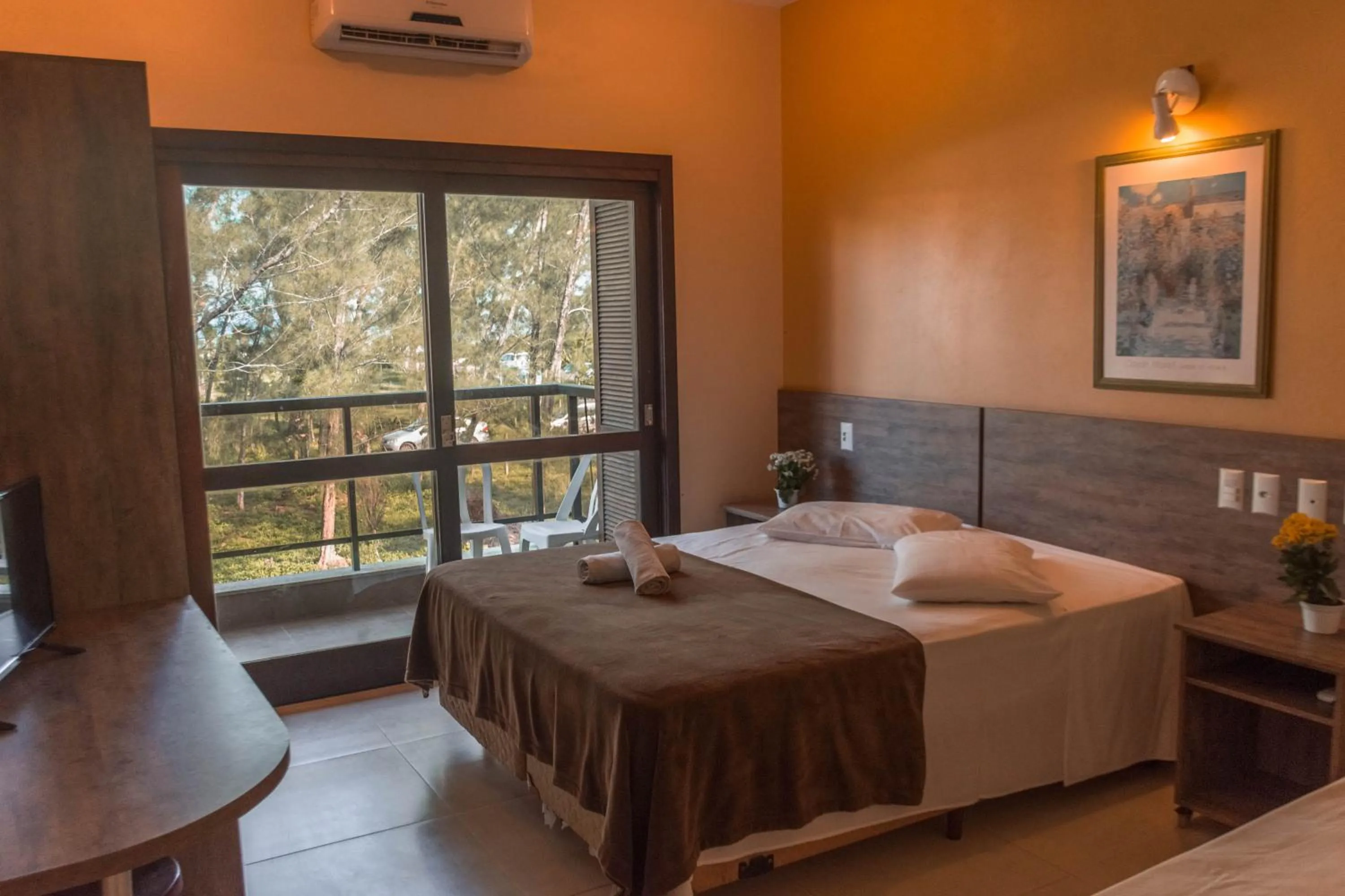 Bed in Hotel Pousada Capão