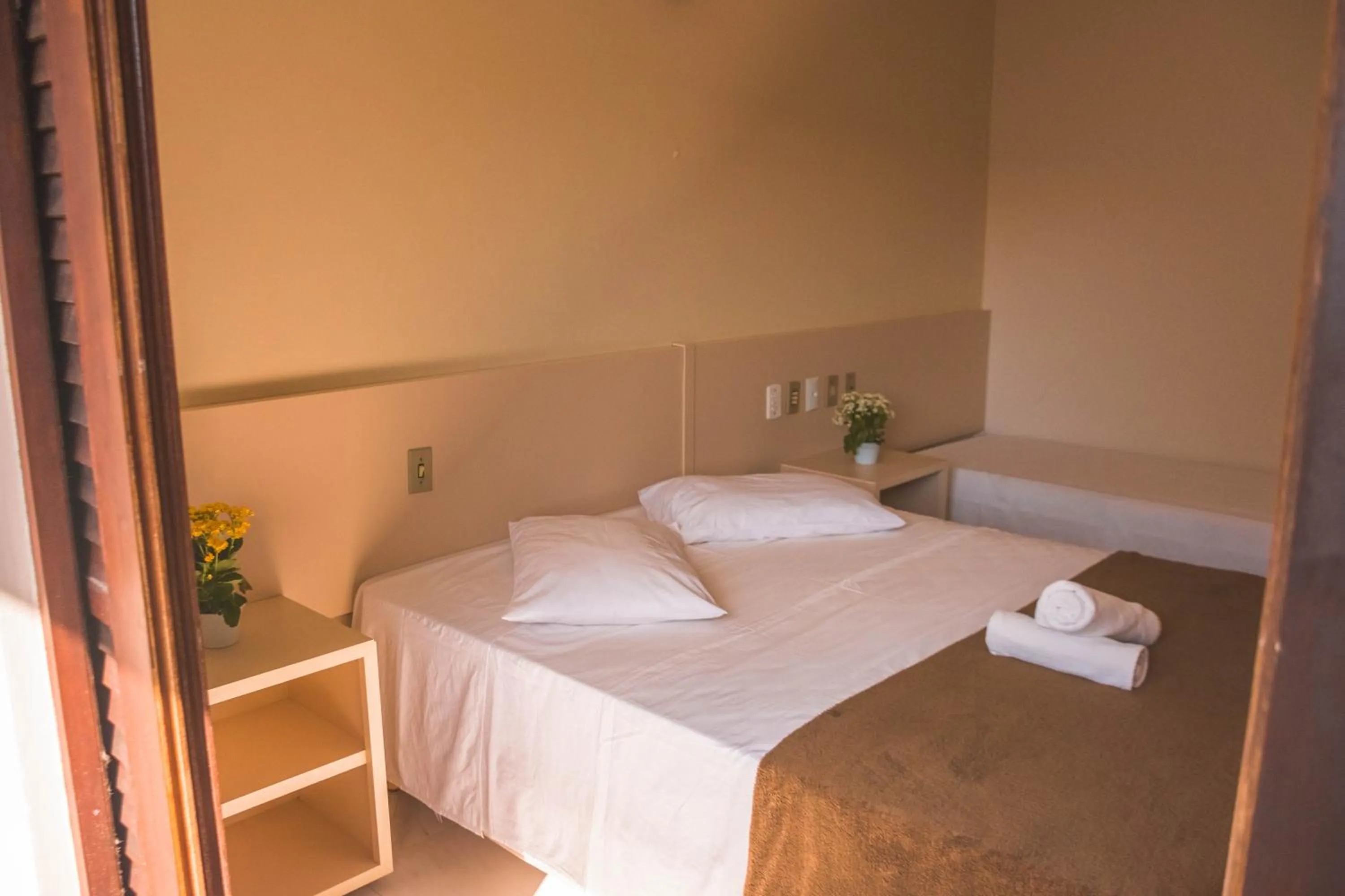 Bed in Hotel Pousada Capão