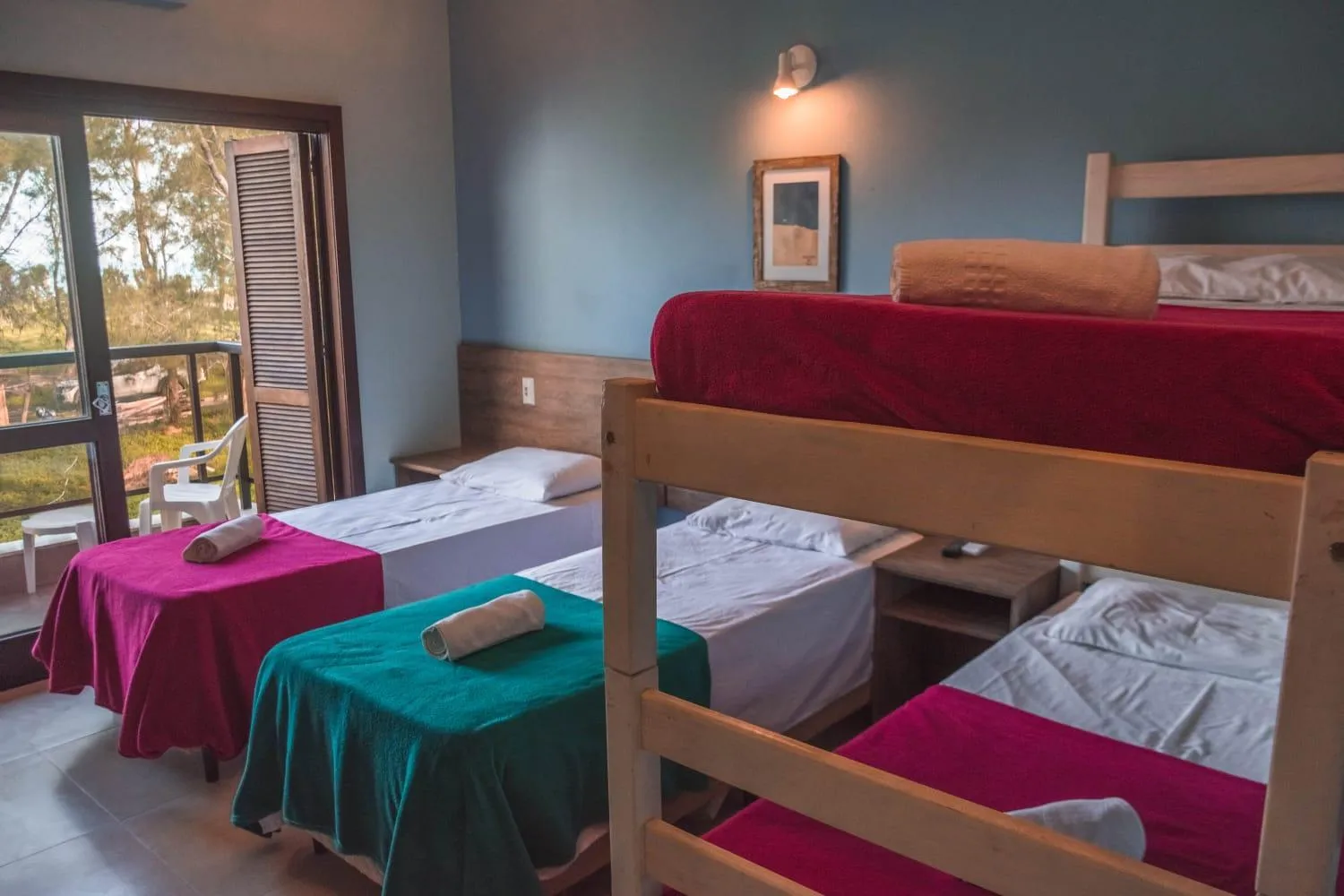 Bed in Hotel Pousada Capão