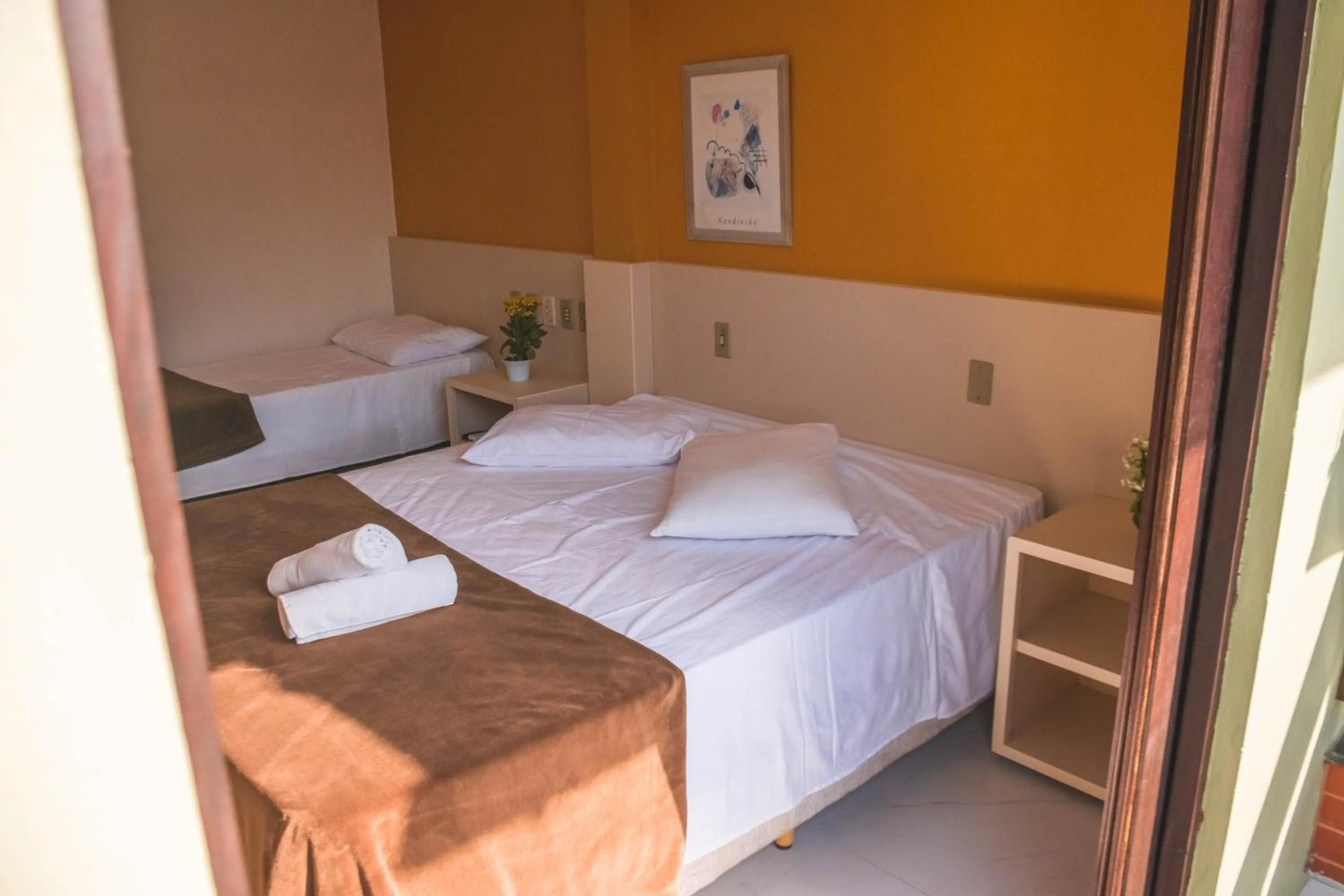 Bed in Hotel Pousada Capão