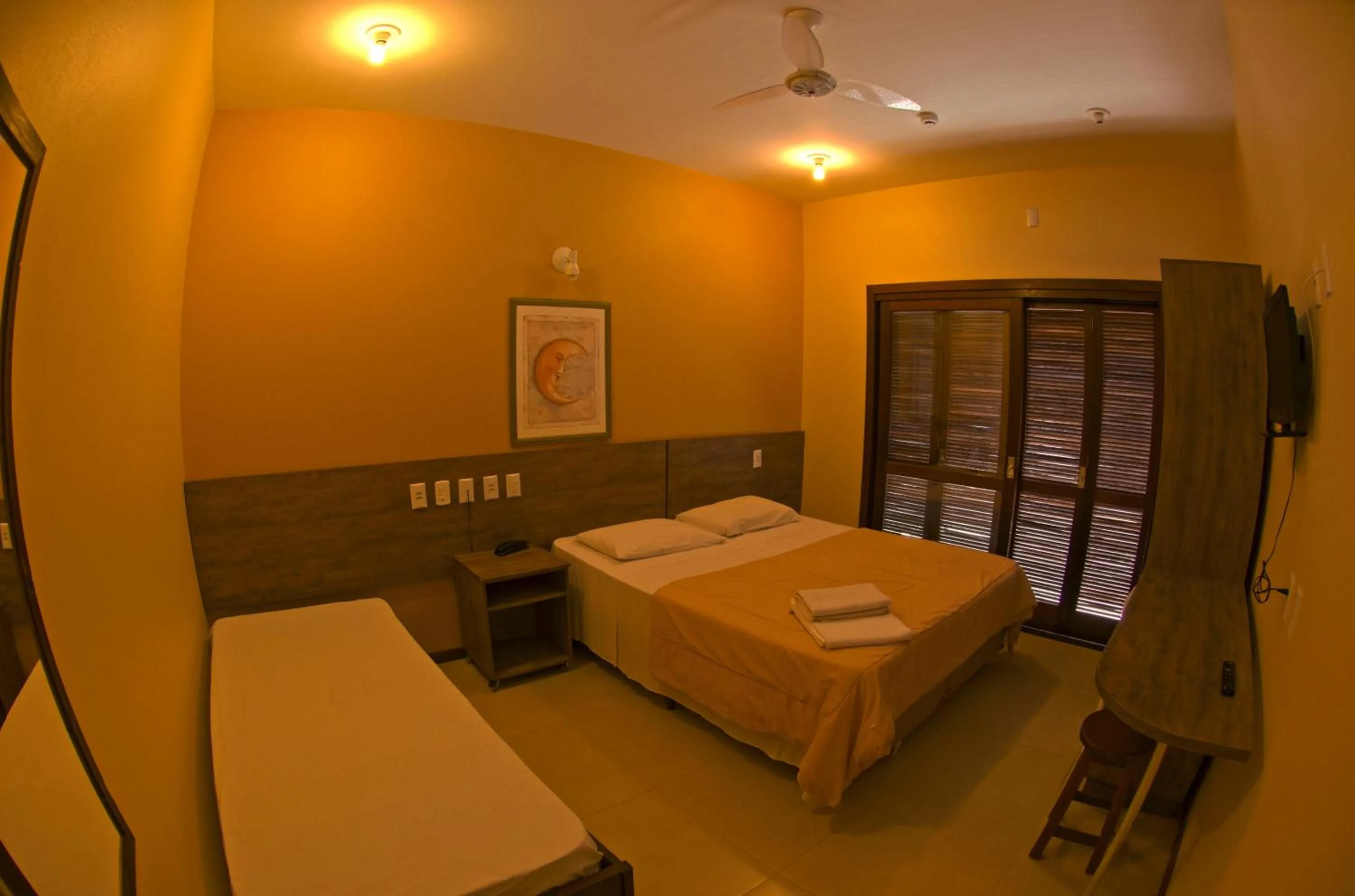 Bed in Hotel Pousada Capão