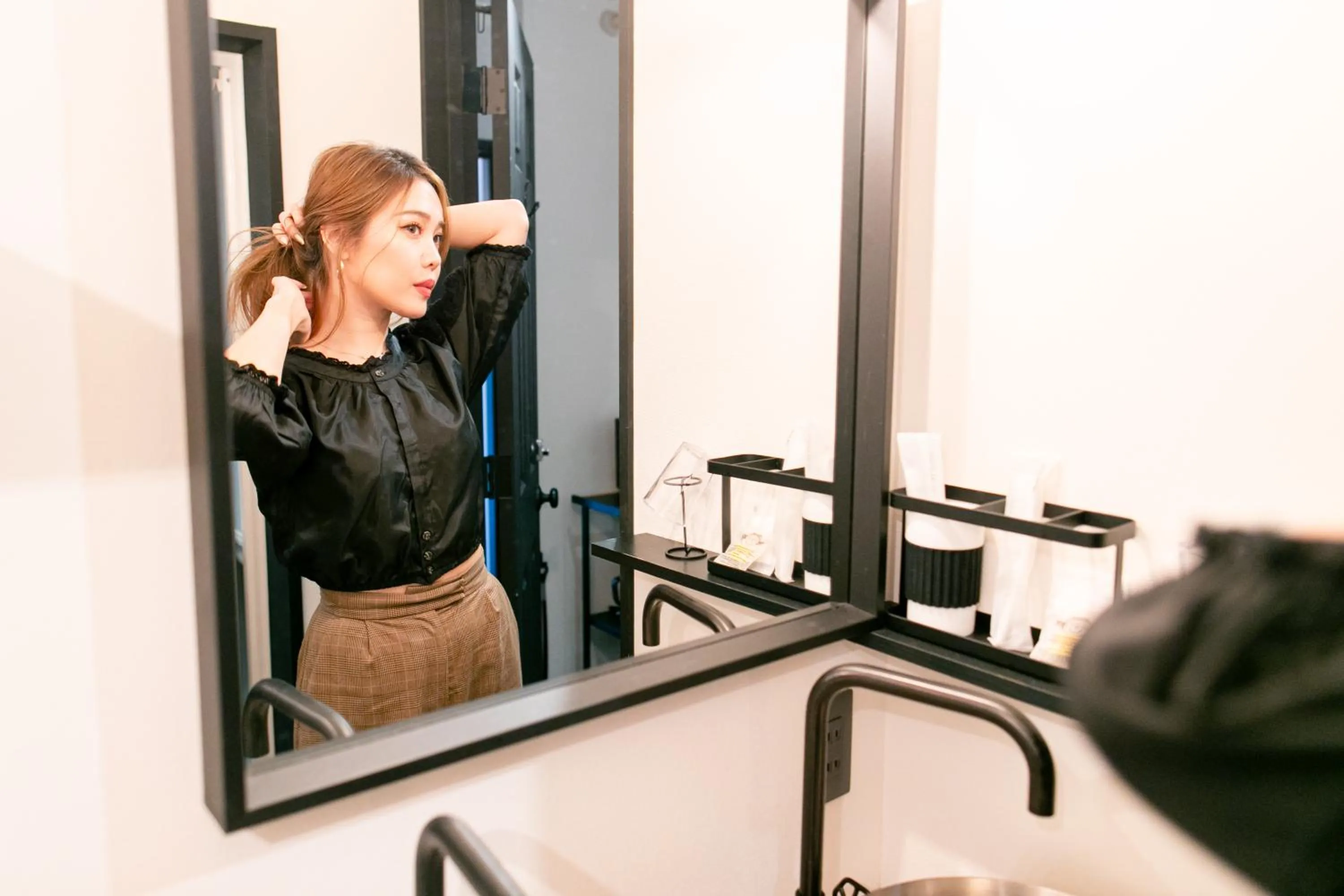 Bathroom in mizuka Daimyo 4 - unmanned hotel -