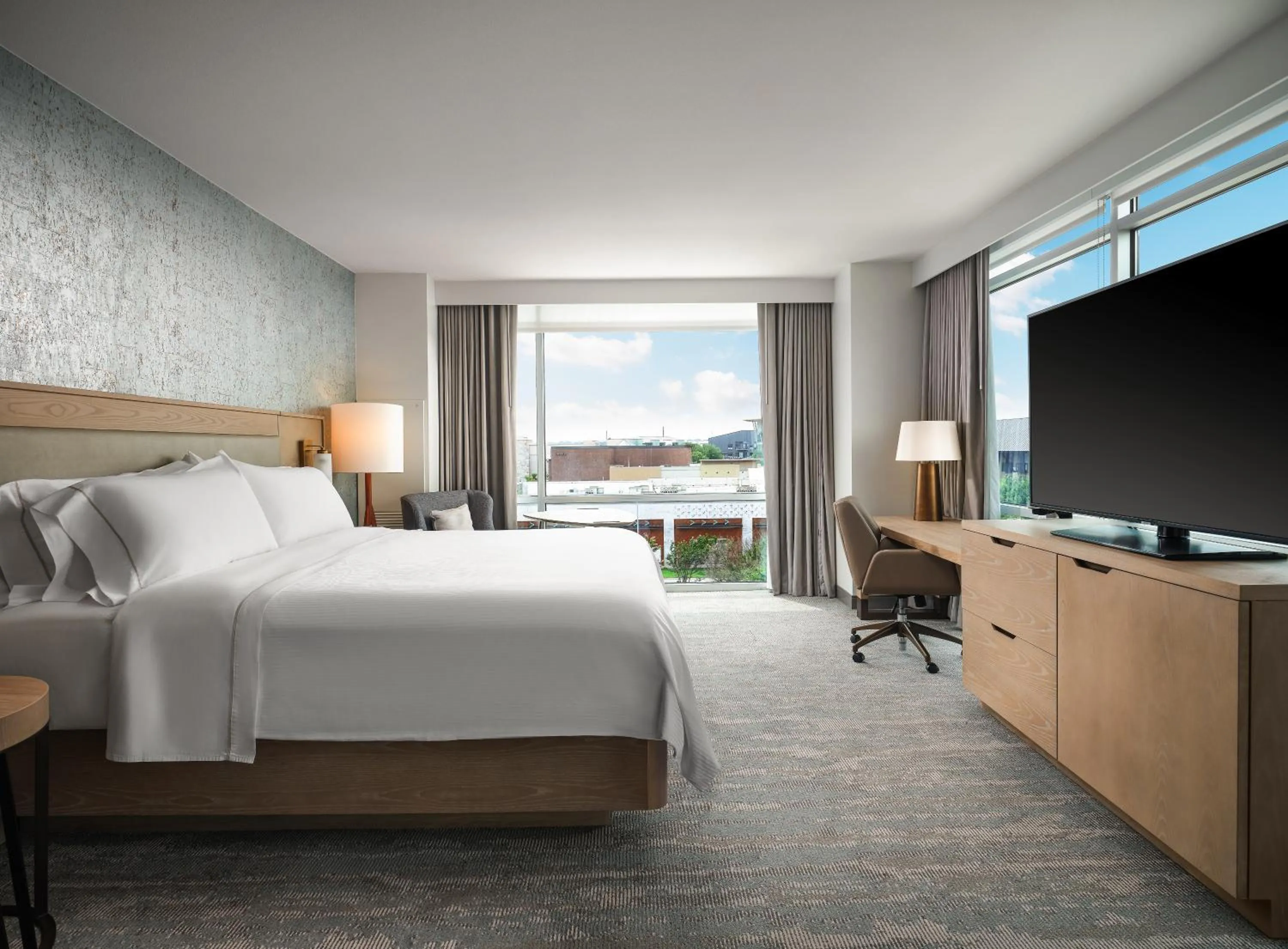 Bed in The Westin Austin at The Domain