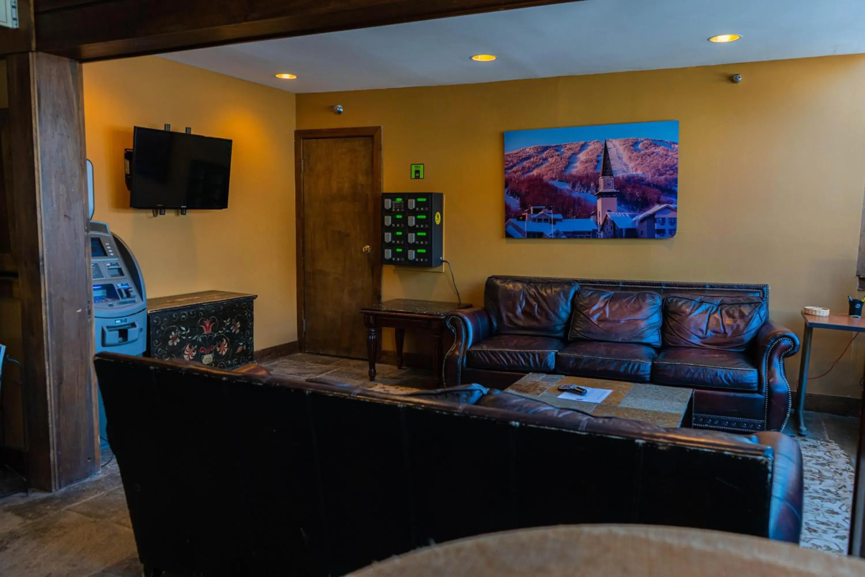 Lobby or reception in The Black Bear Lodge at Stratton Mountain Resort Lobby or reception in The Black Bear Lodge at Stratton Mountain Resort
