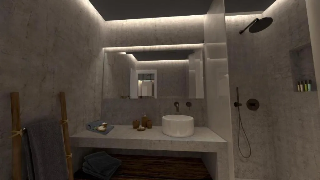 Bathroom in AELLIA HOTEL & SUITES LEROS