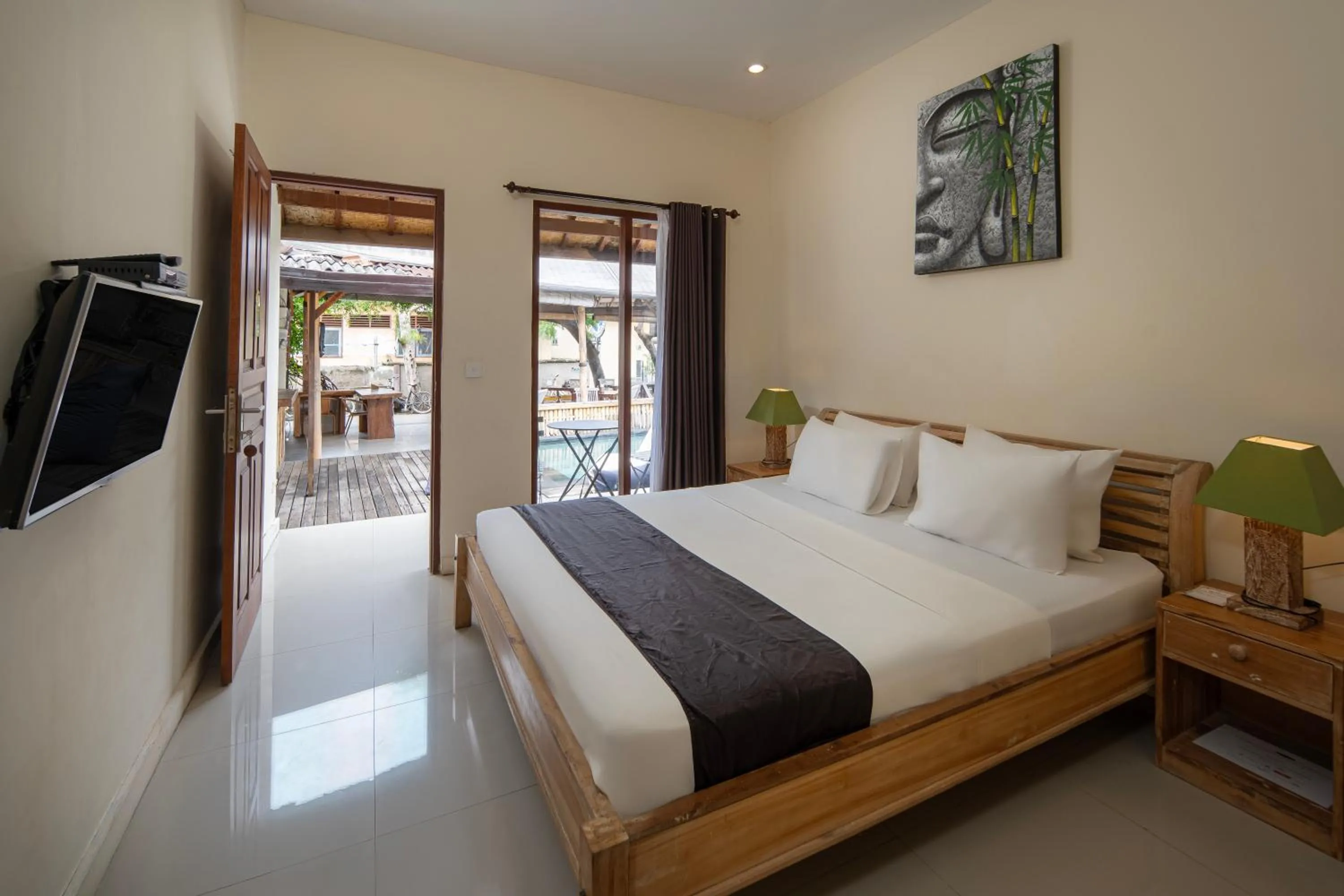Bed in The Lakshmi Villas by The Beach House