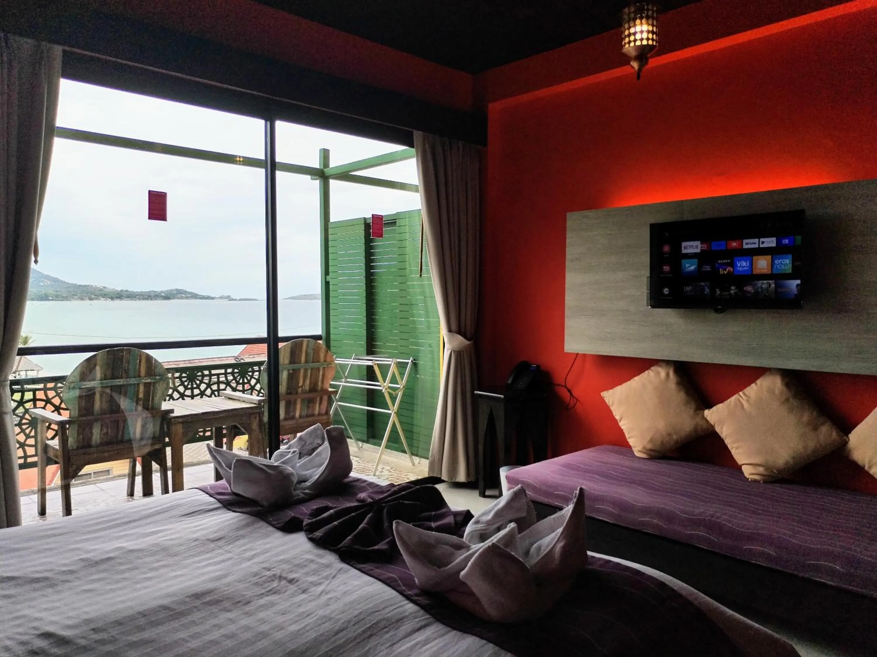 View (from property/room), Bed in Bhundhari Chaweng Beach Resort Koh Samui - SHA Plus