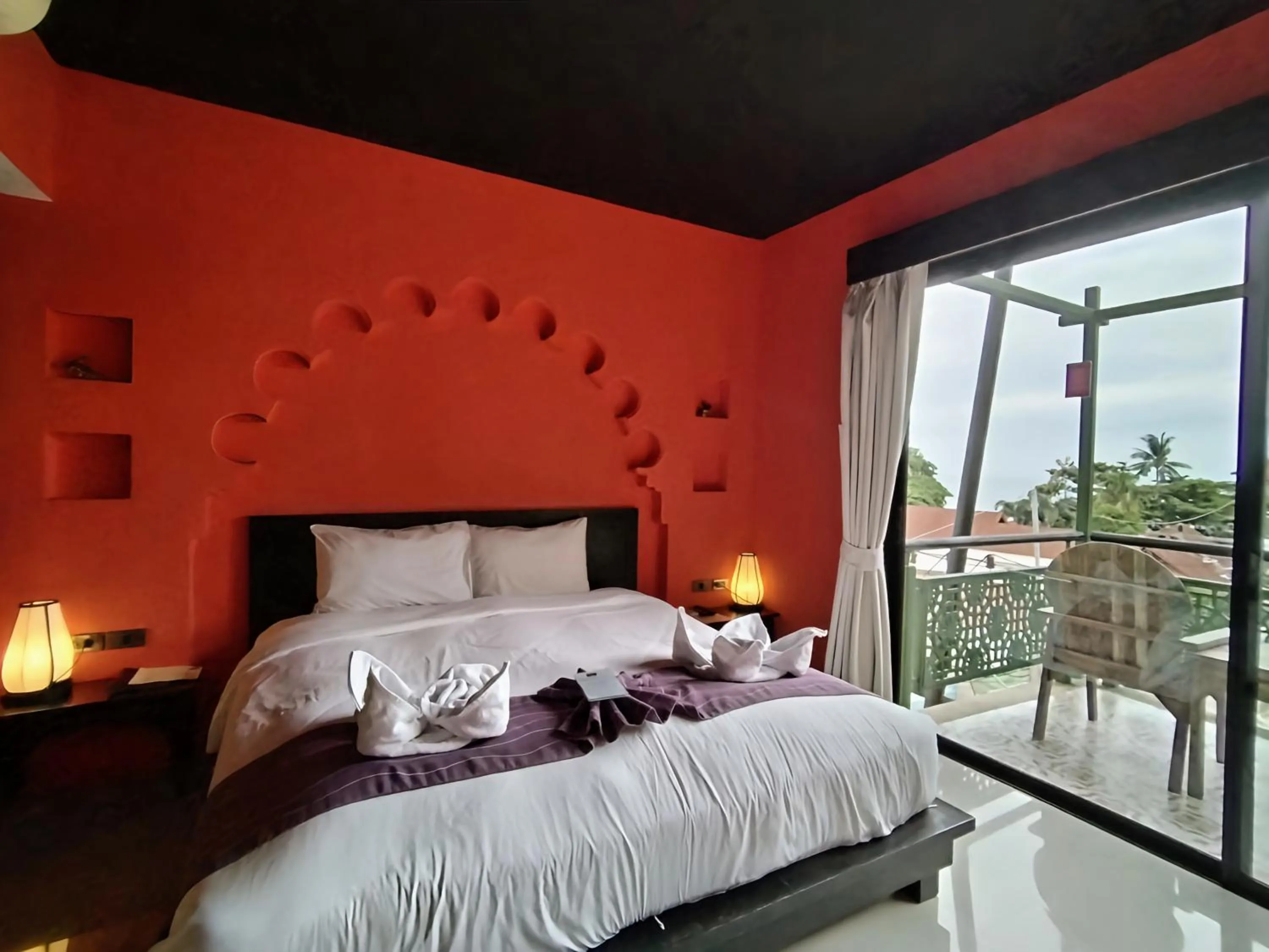 Bed in Bhundhari Chaweng Beach Resort Koh Samui - SHA Plus