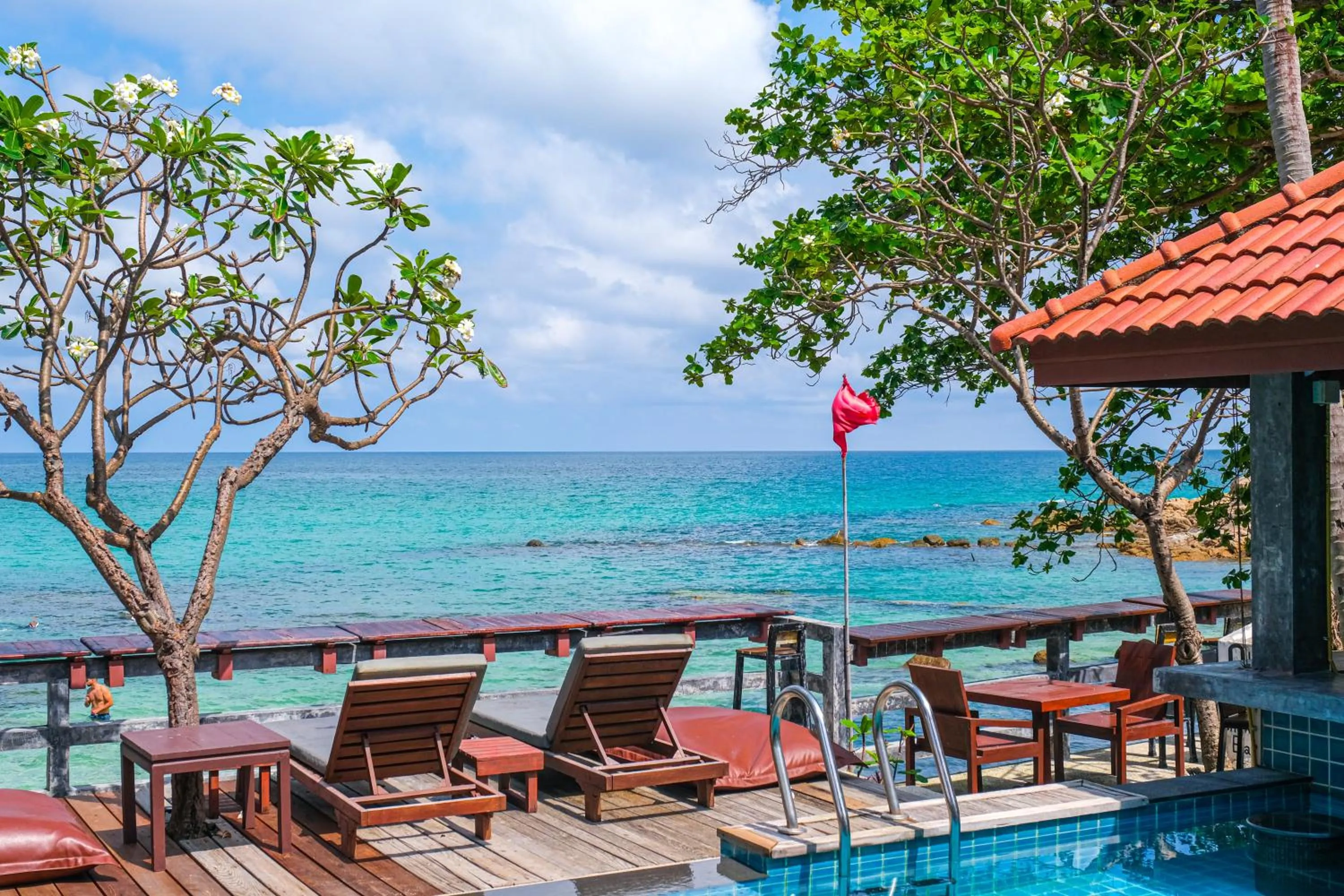 Sea view in Bhundhari Chaweng Beach Resort Koh Samui - SHA Plus