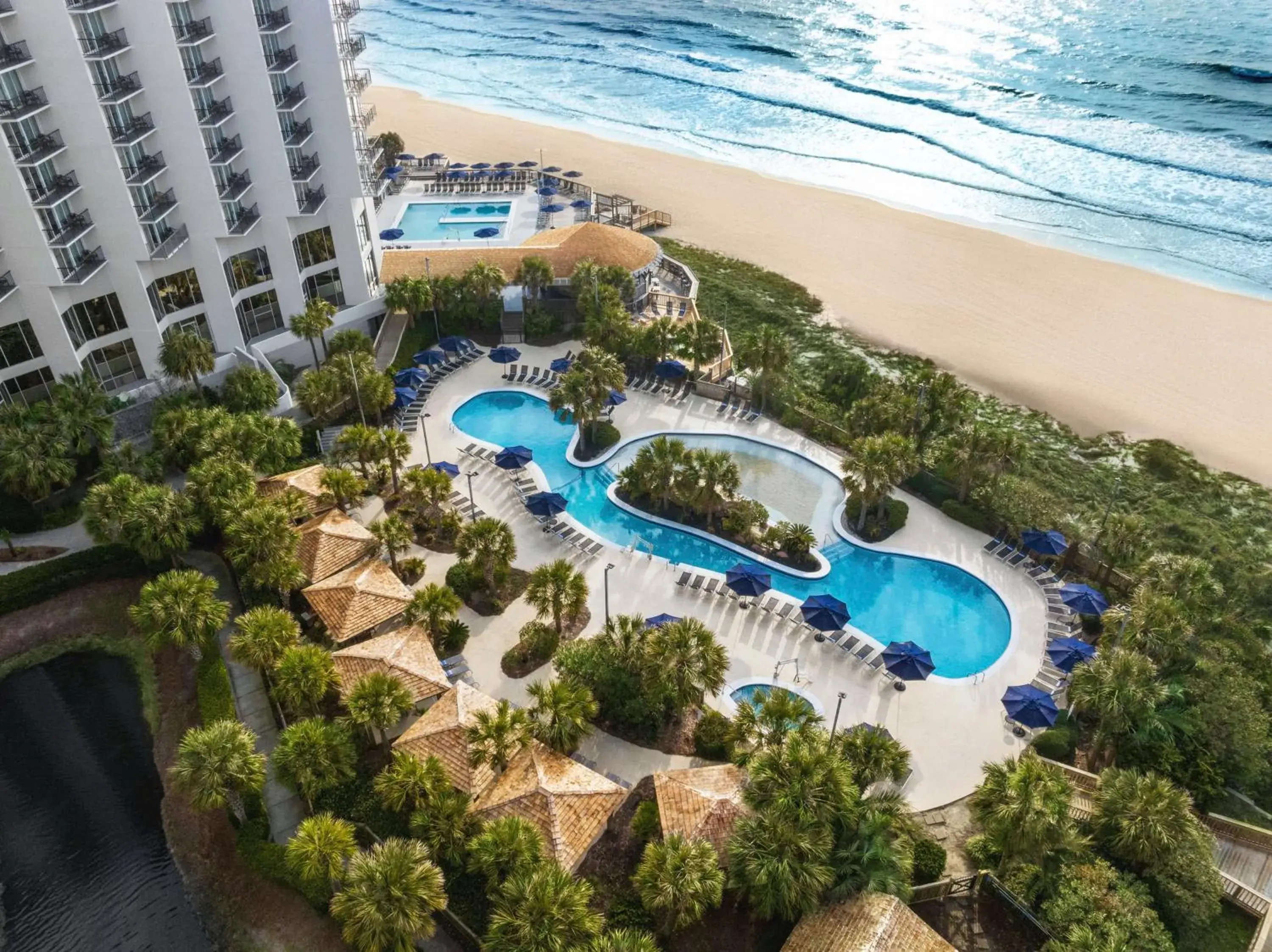 Pool view in Hilton Myrtle Beach Resort Pool view in Hilton Myrtle Beach Resort