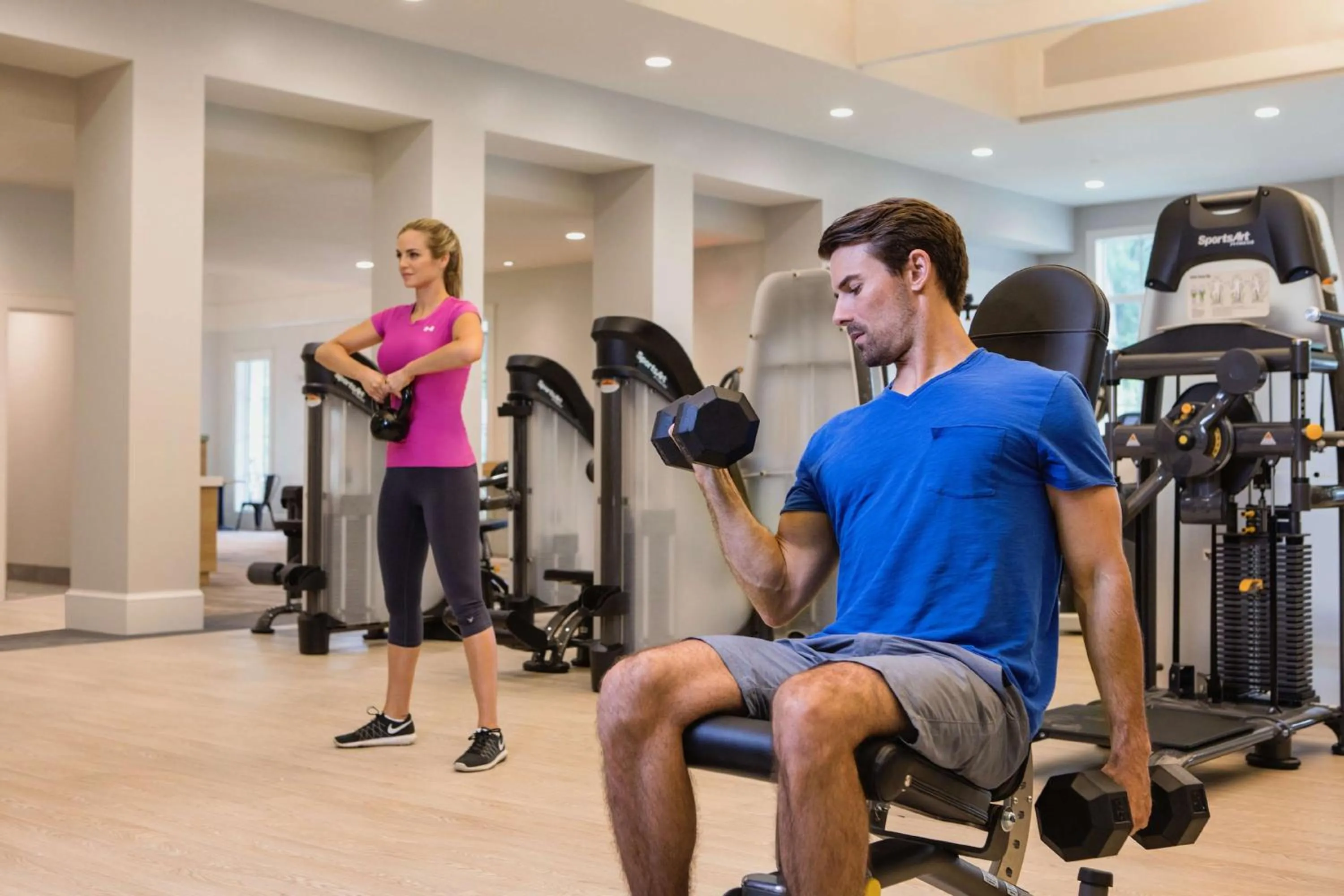 Fitness centre/facilities in Hilton Myrtle Beach Resort