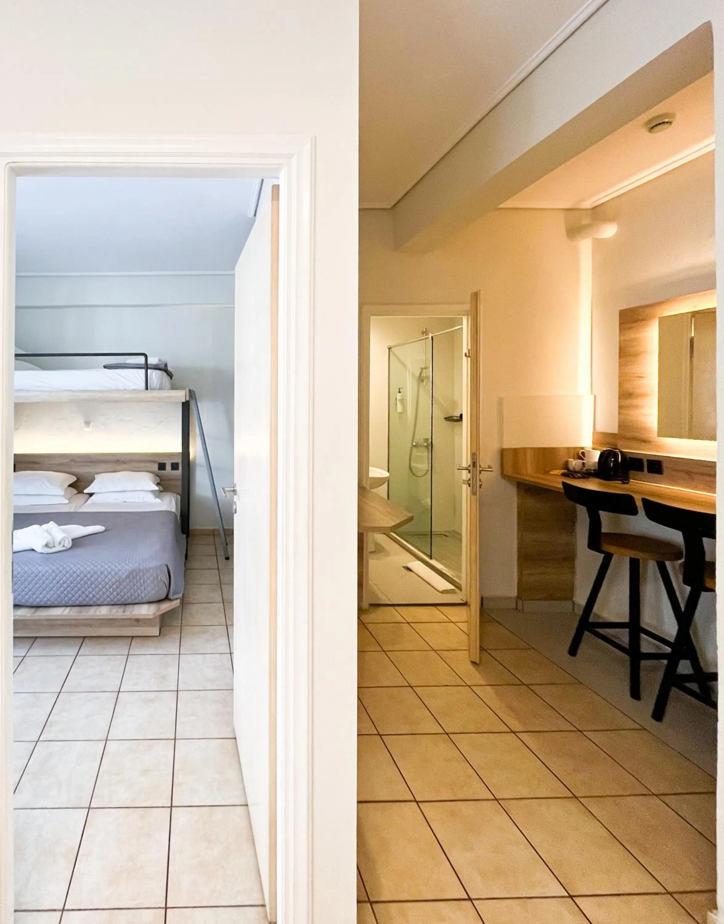 Bedroom, Bed in Athens Studios