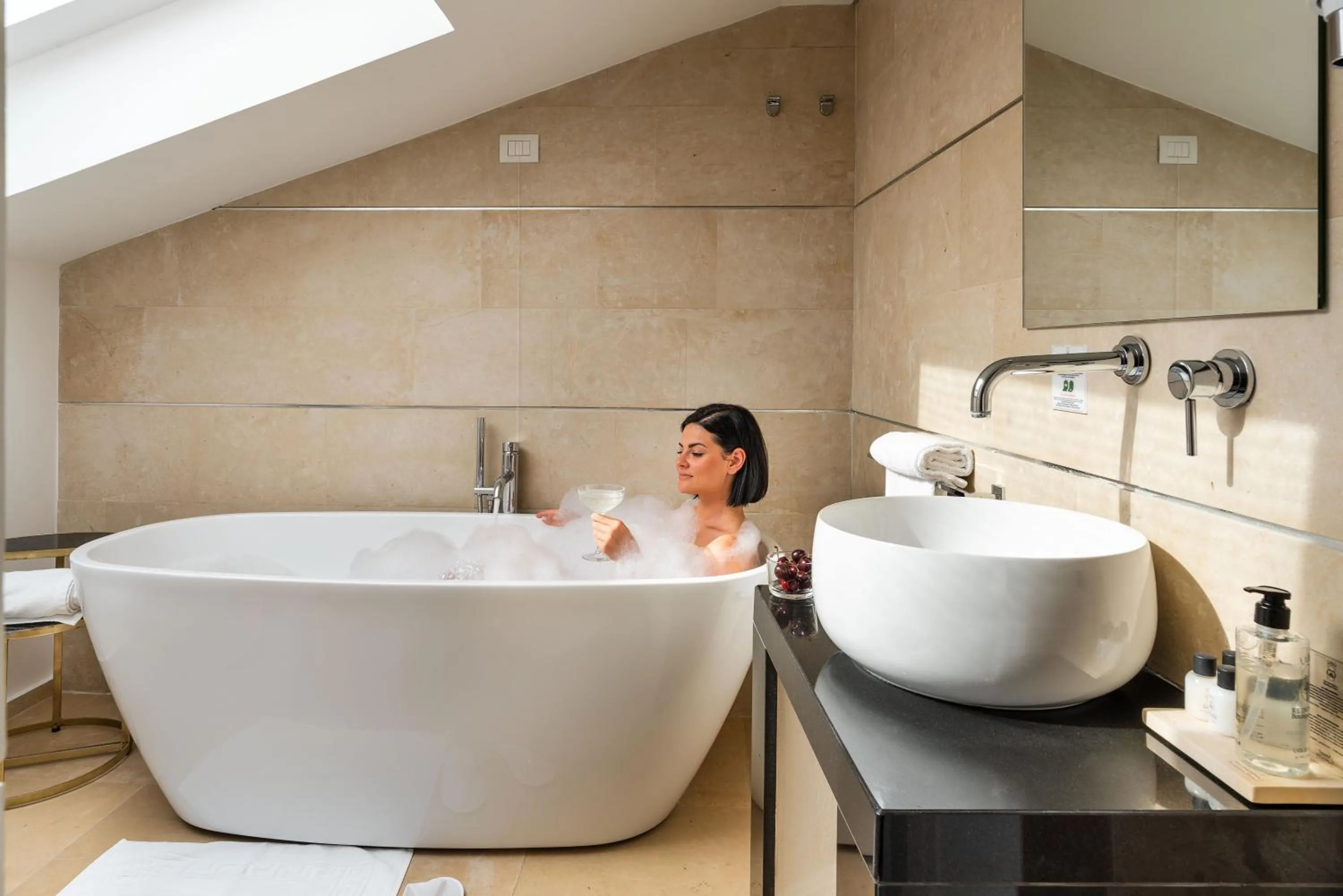 Bathroom in Re Dionisio Luxury Suites