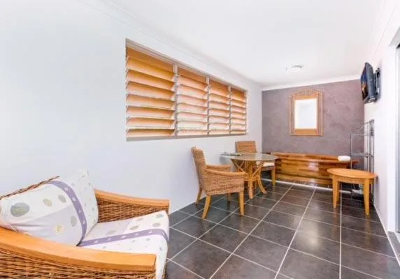 Living room in Adrift Apartments Yamba