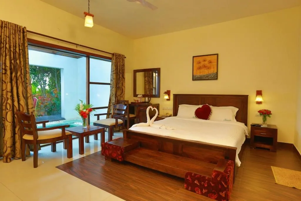 Bed in Deshadan Backwater Resort - The best sunrise view