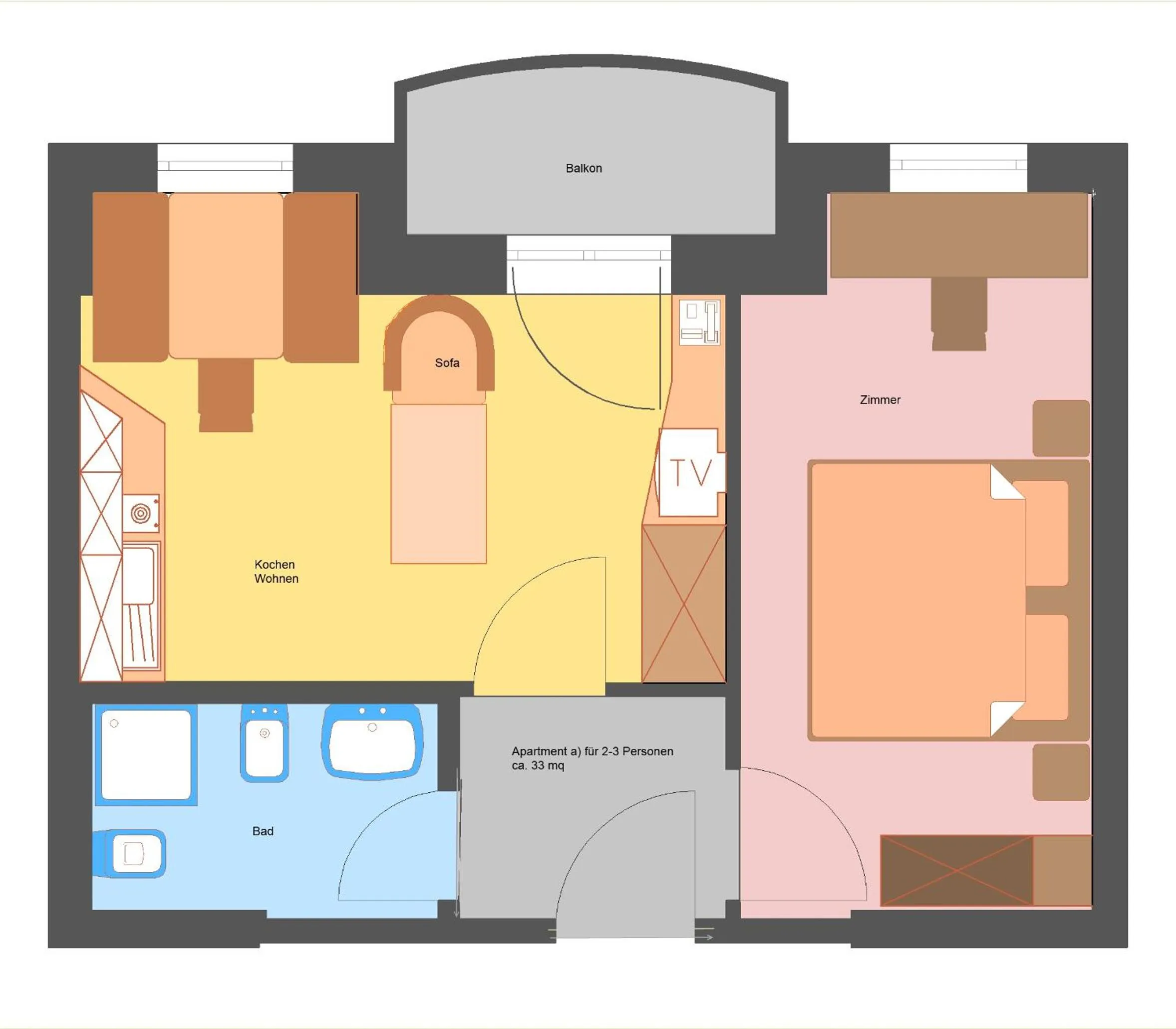 Property building in Residence Treyer