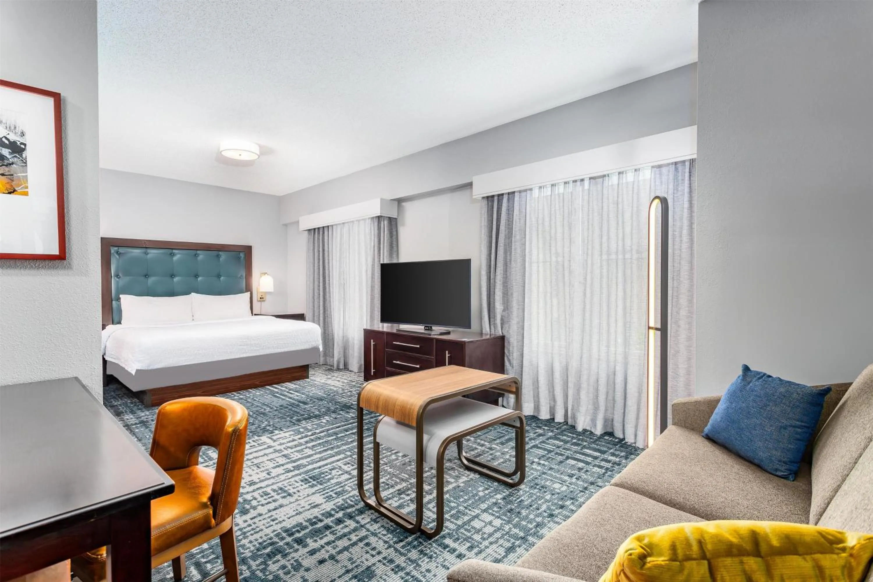 Living room, Bed in Homewood Suites by Hilton Lexington Fayette Mall