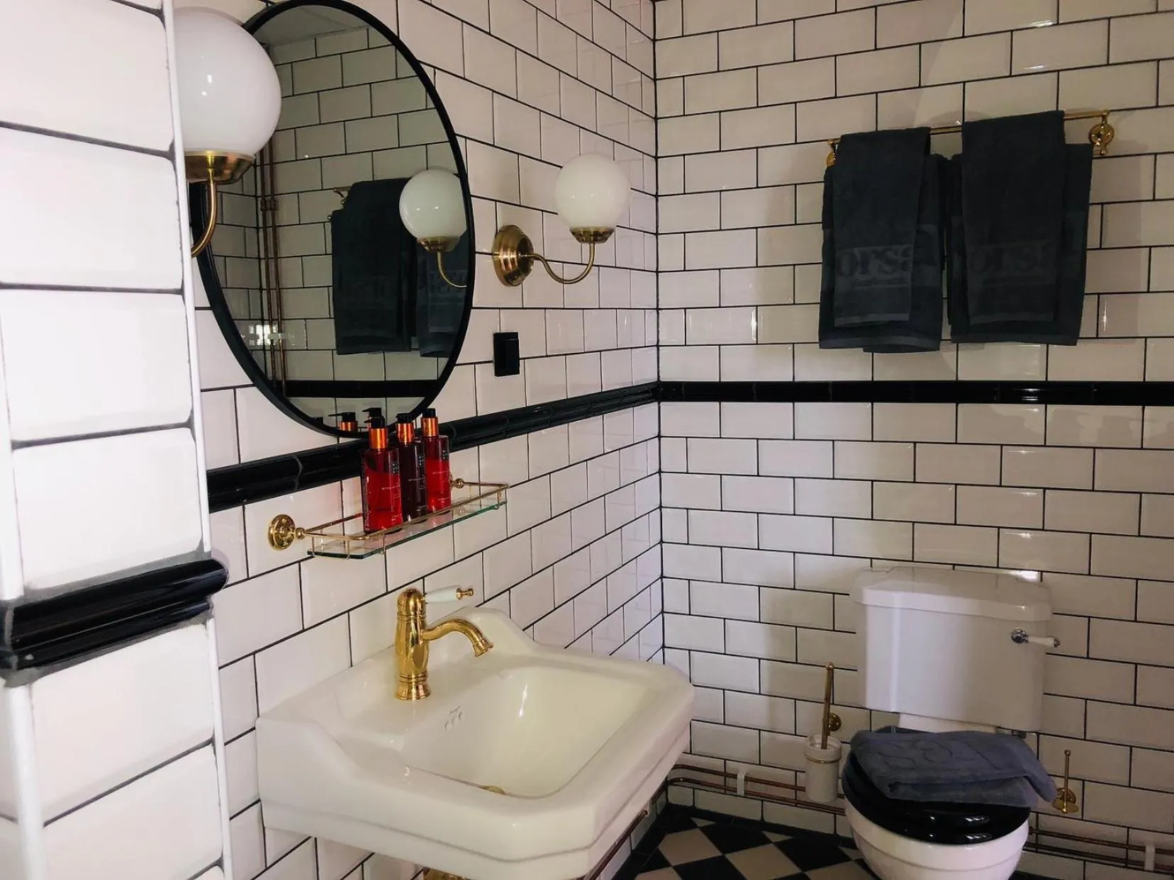 Bathroom in Orsa Järnvägshotell