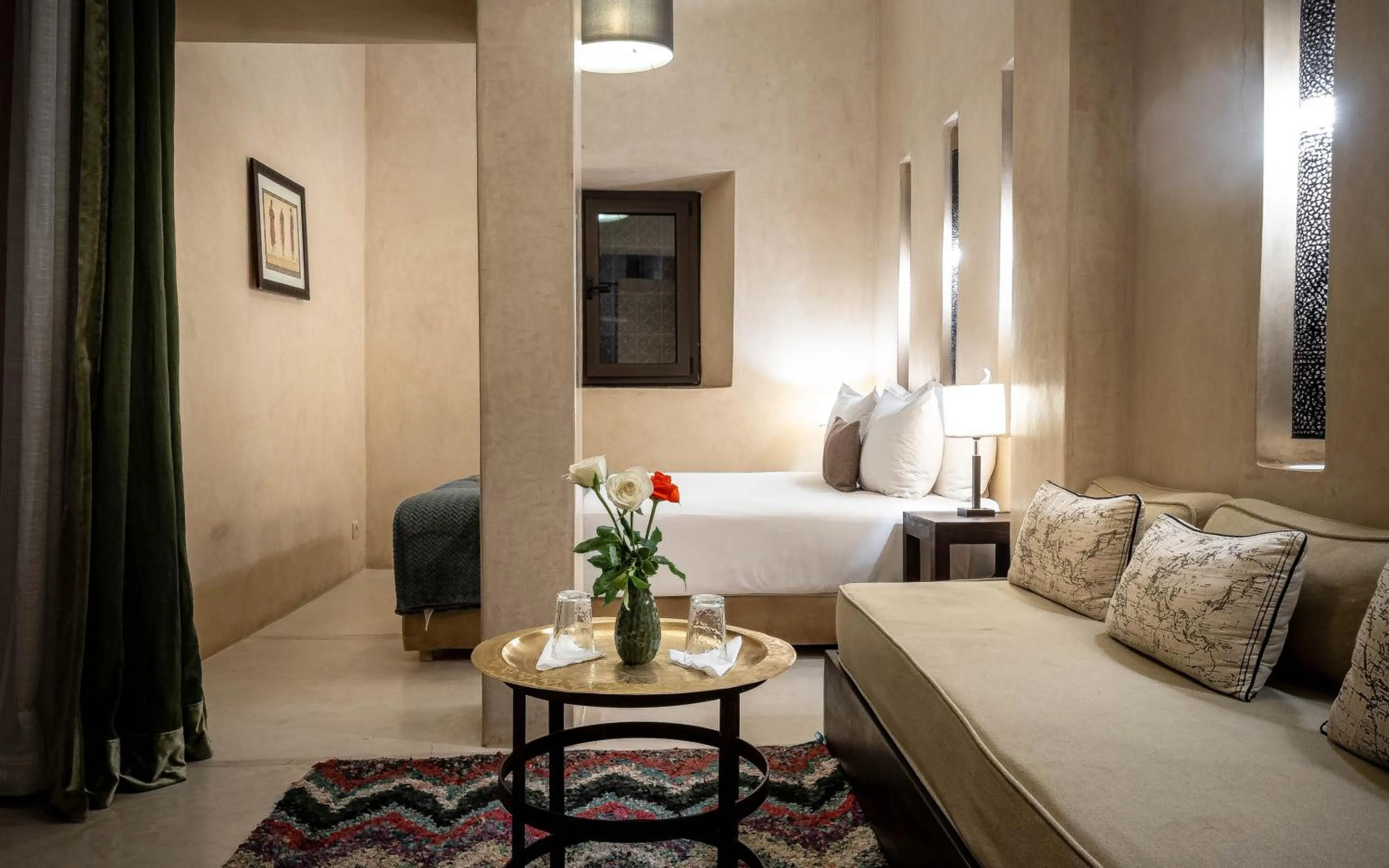 Bed in Riad Vanilla Sma & Spa