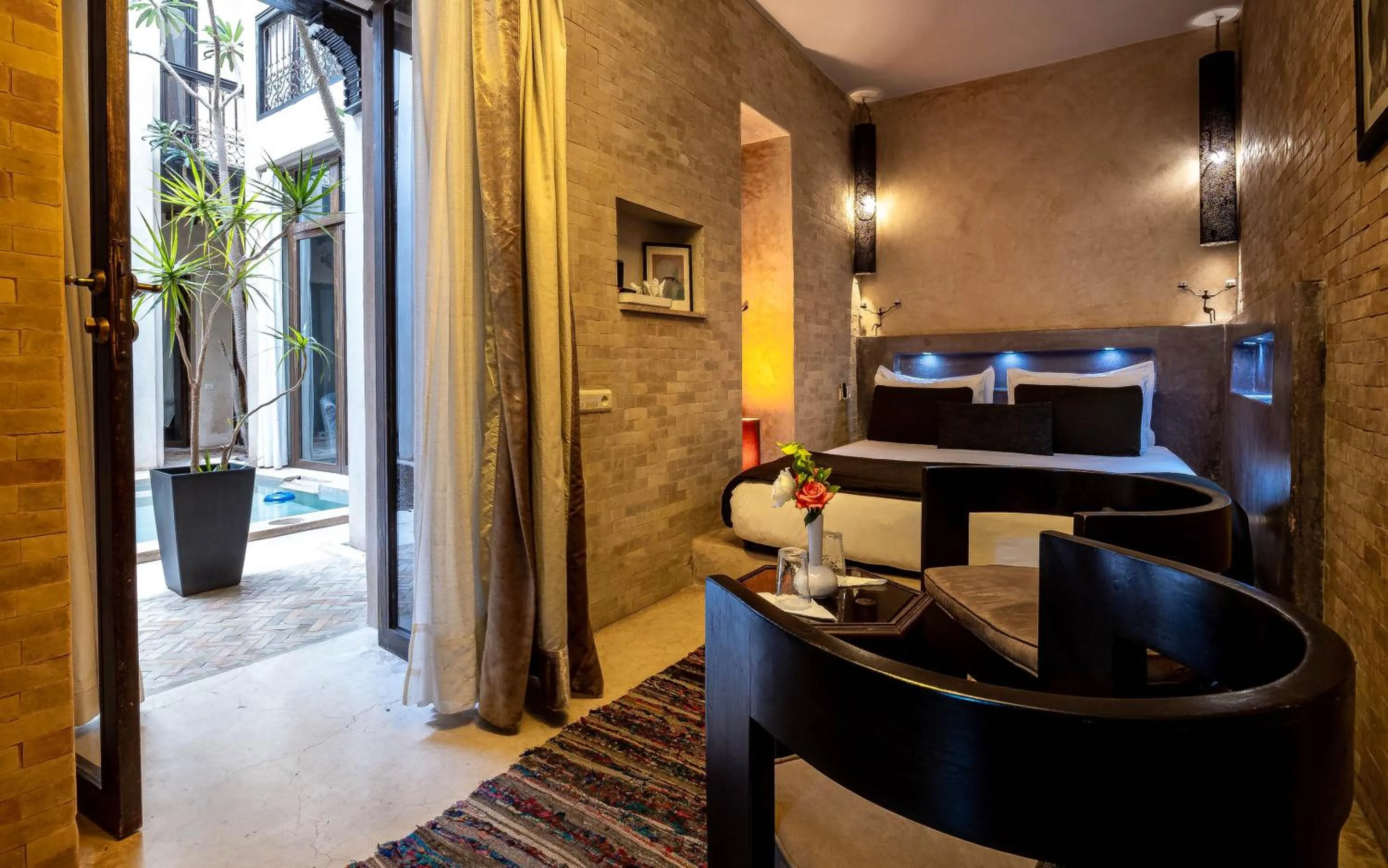 Bed in Riad Vanilla Sma & Spa