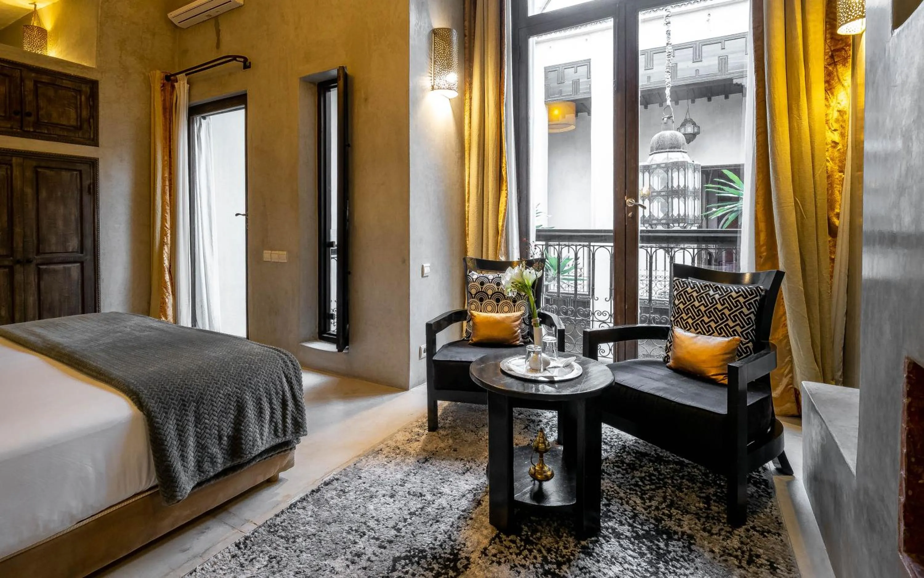 Bed in Riad Vanilla Sma & Spa