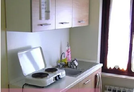 Communal kitchen in Albergo Le 2 Rose