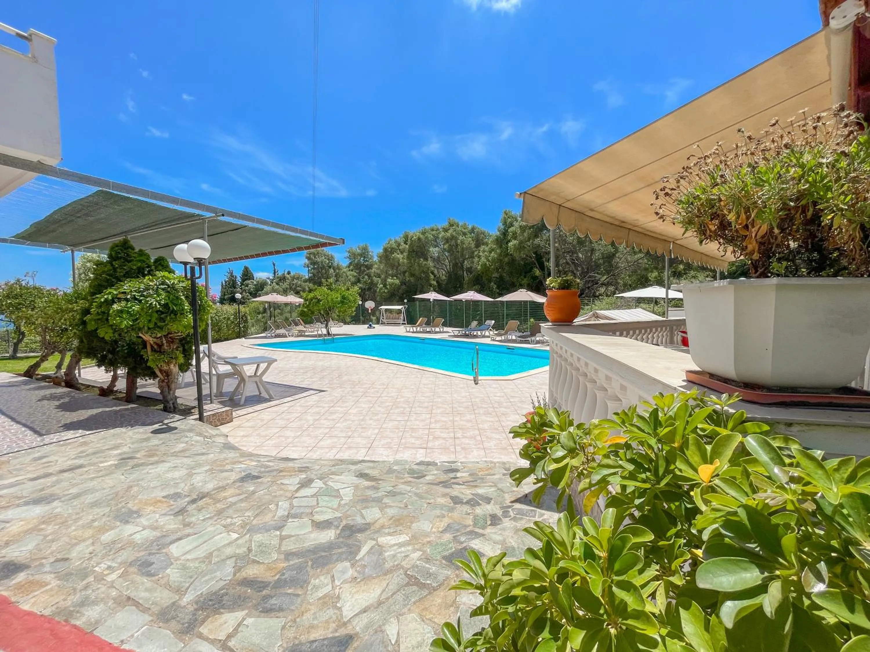 Pool view in Amazona Apartments and Studios