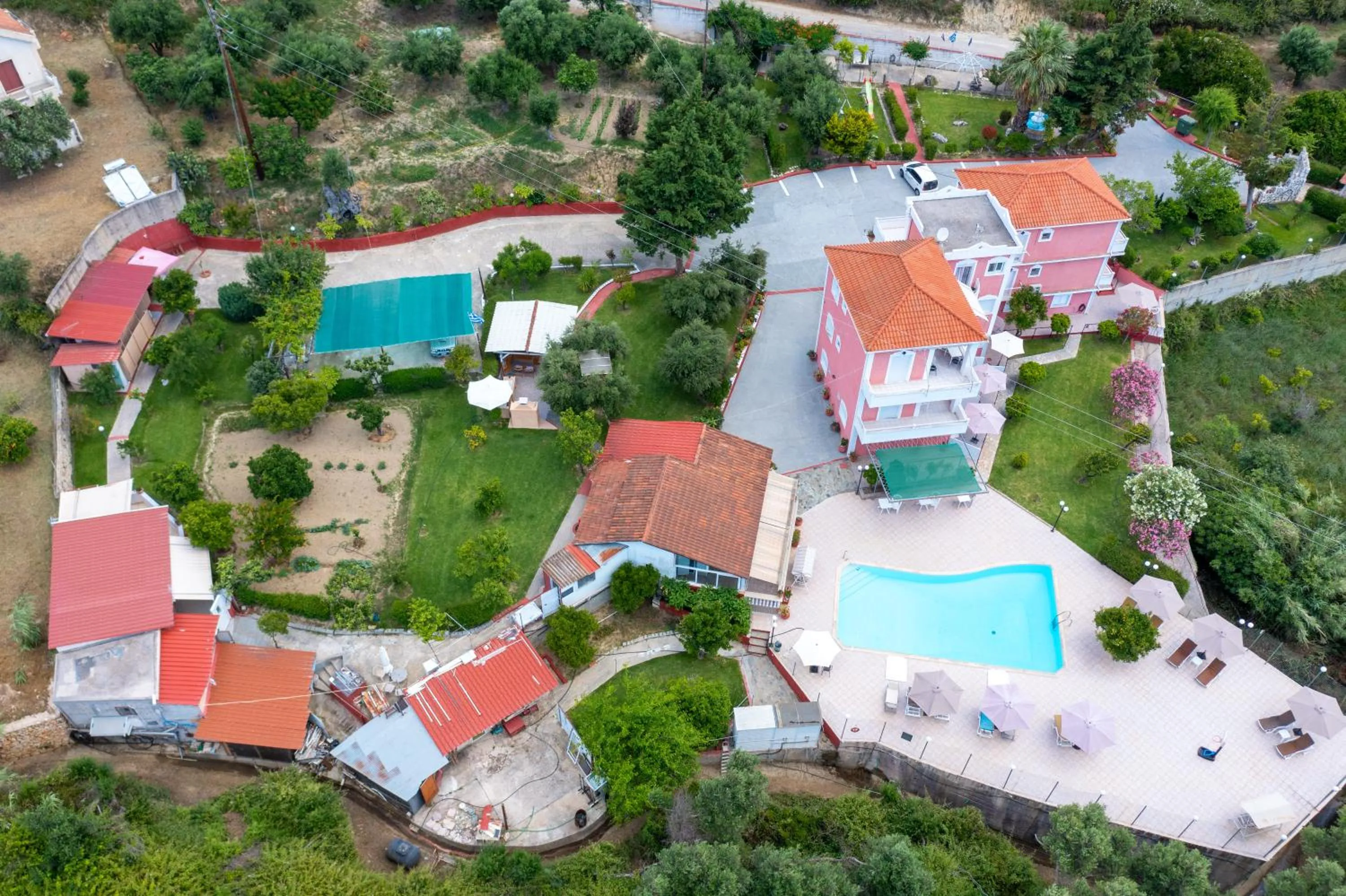 Bird's eye view in Amazona Apartments and Studios