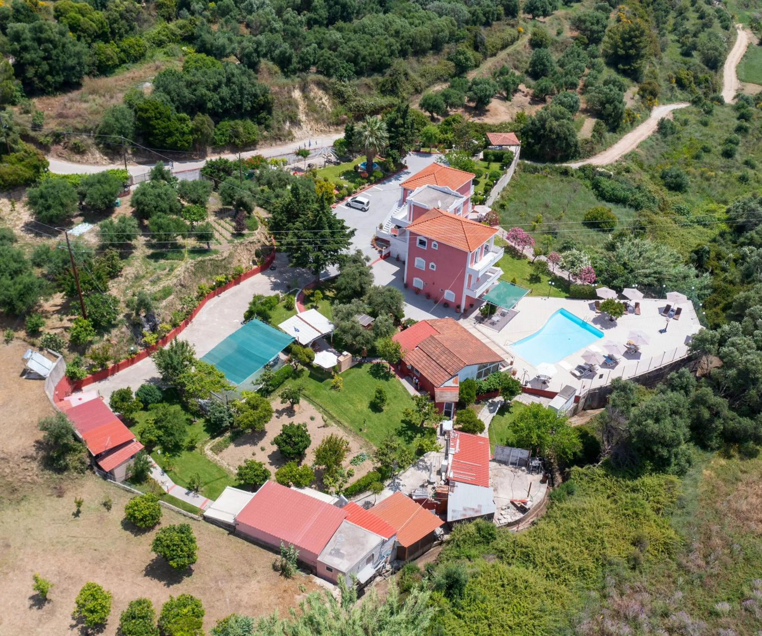 Bird's eye view in Amazona Apartments and Studios