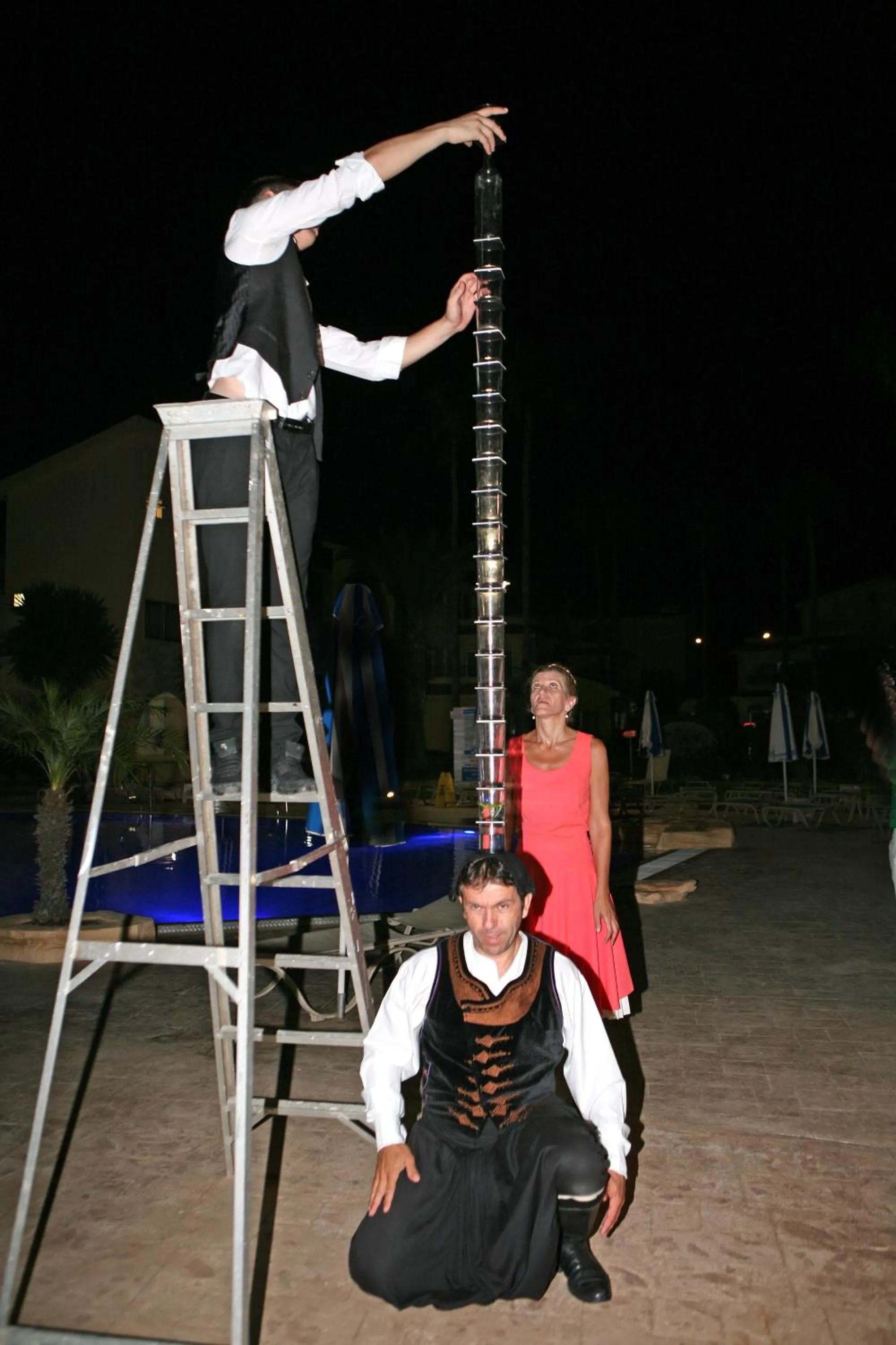Evening entertainment in Makronisos Village