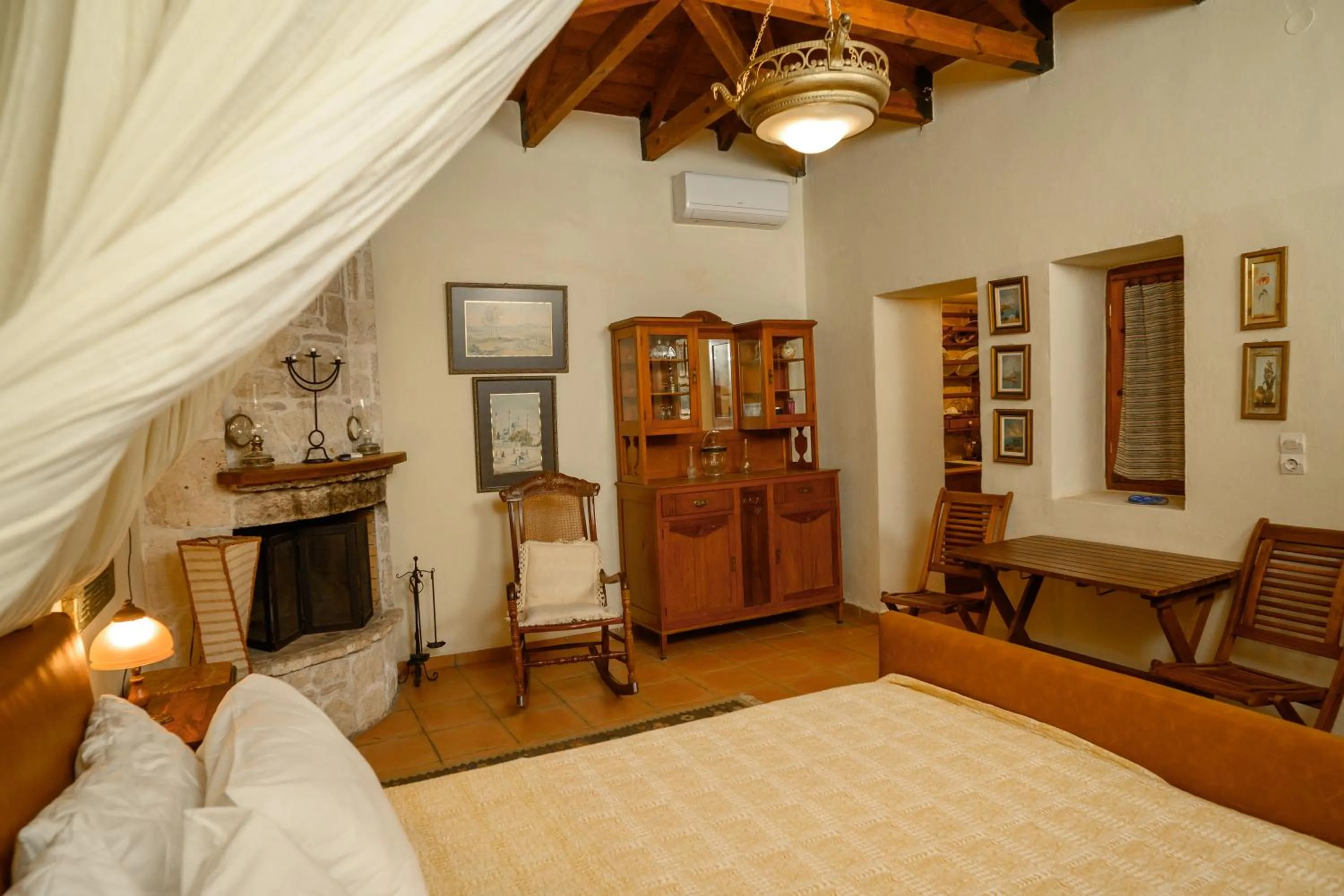 Bed in Troullos Traditional Homes
