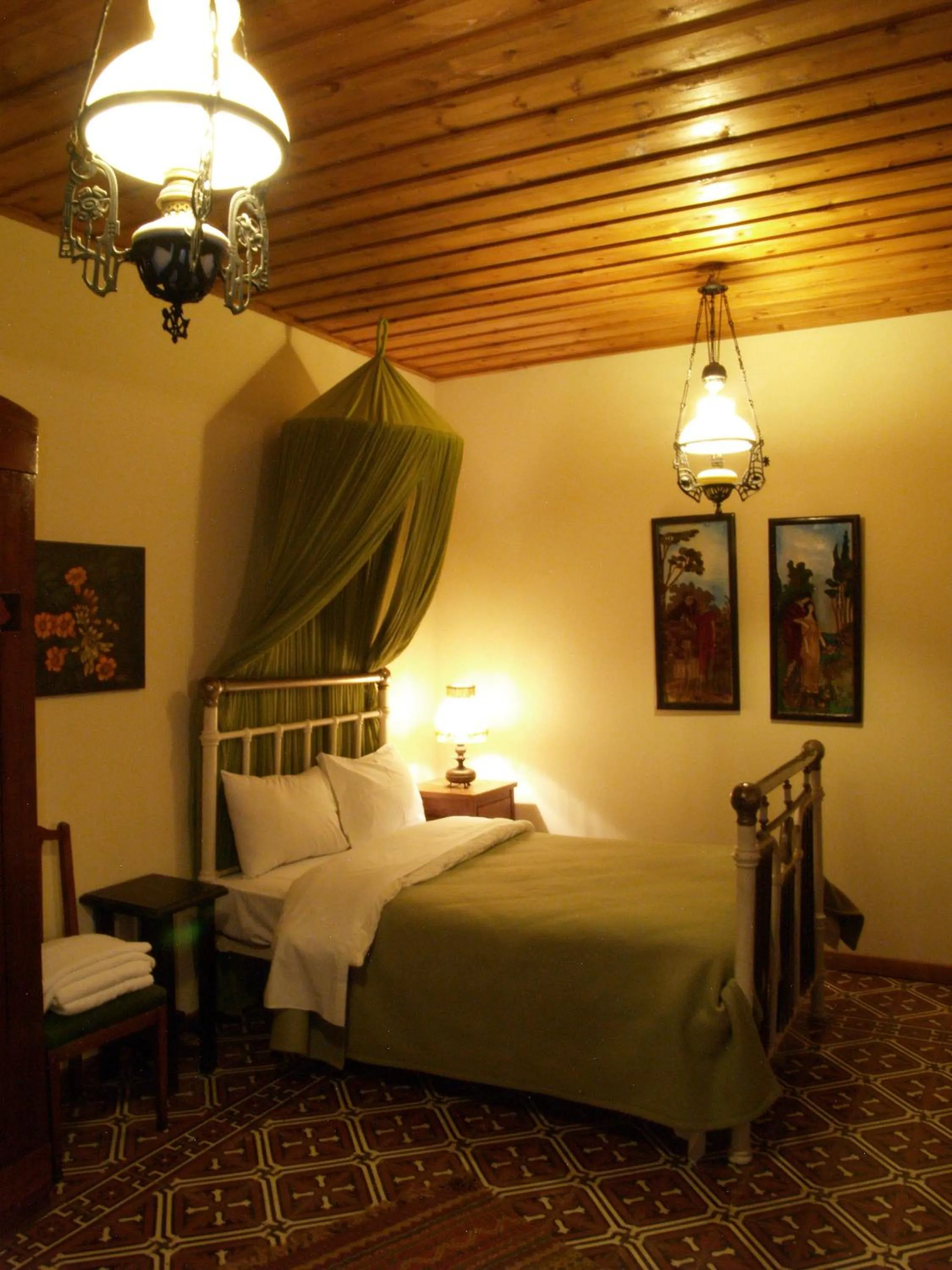 Bed in Troullos Traditional Homes