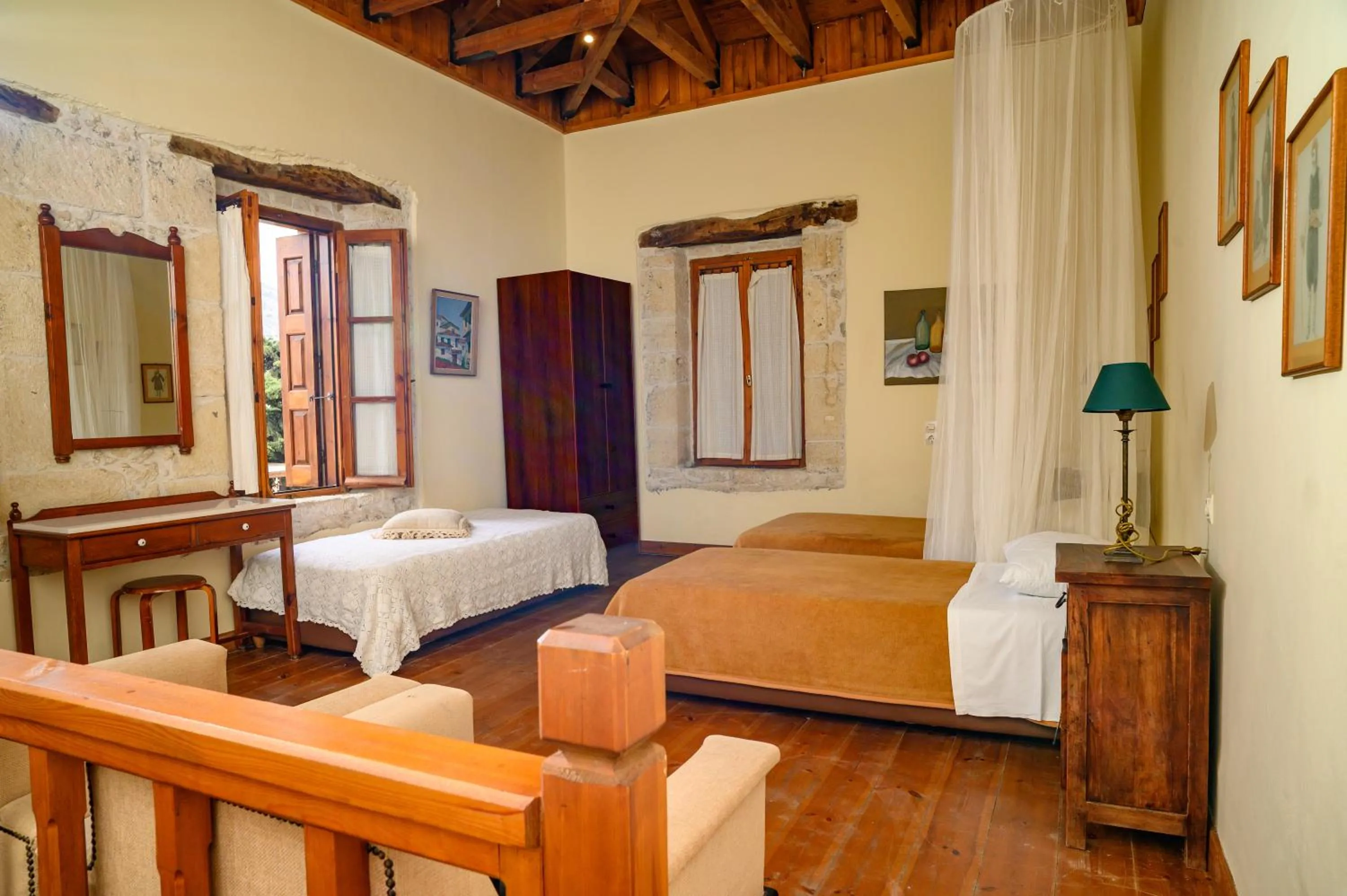 Bed in Troullos Traditional Homes