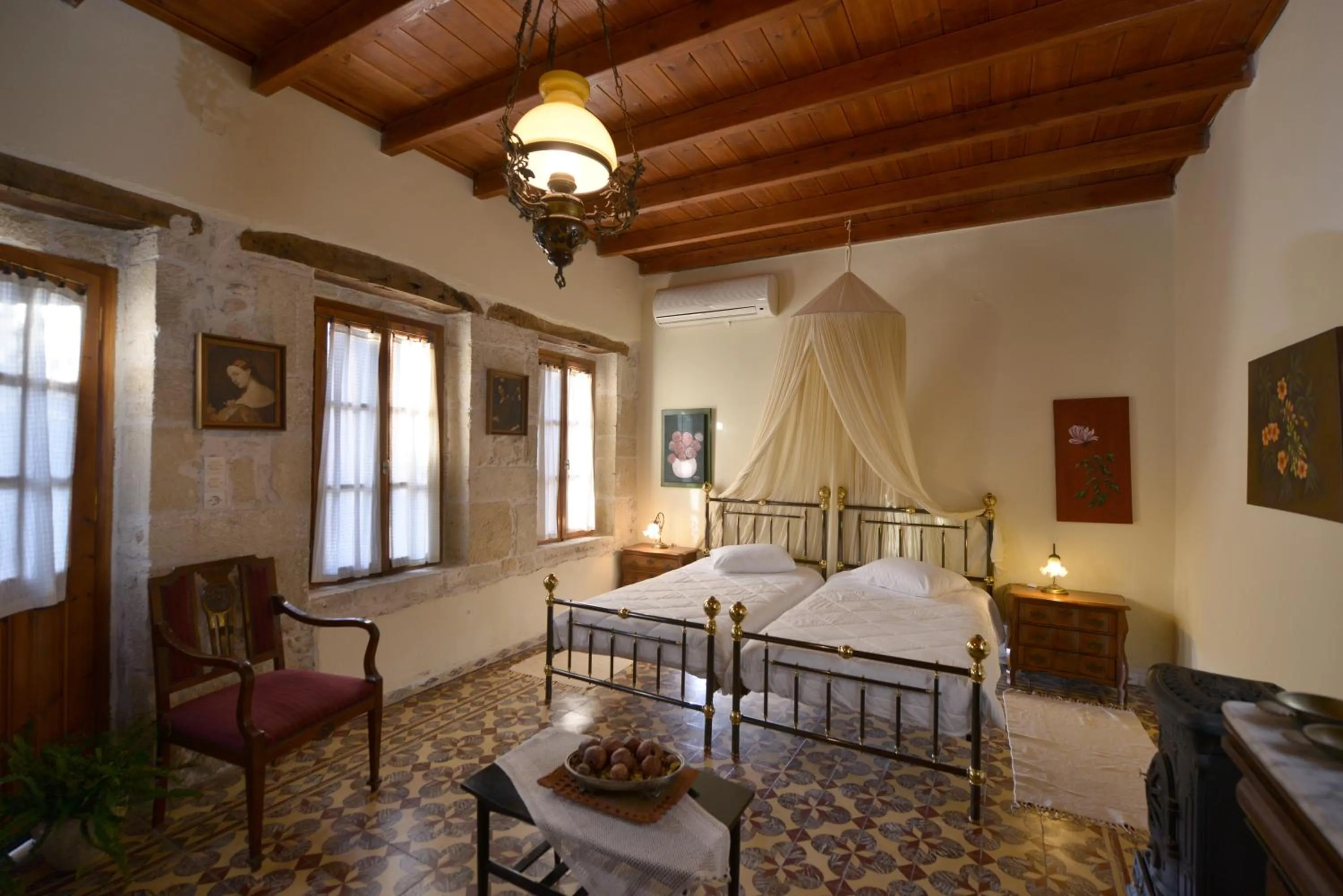 Bed in Troullos Traditional Homes