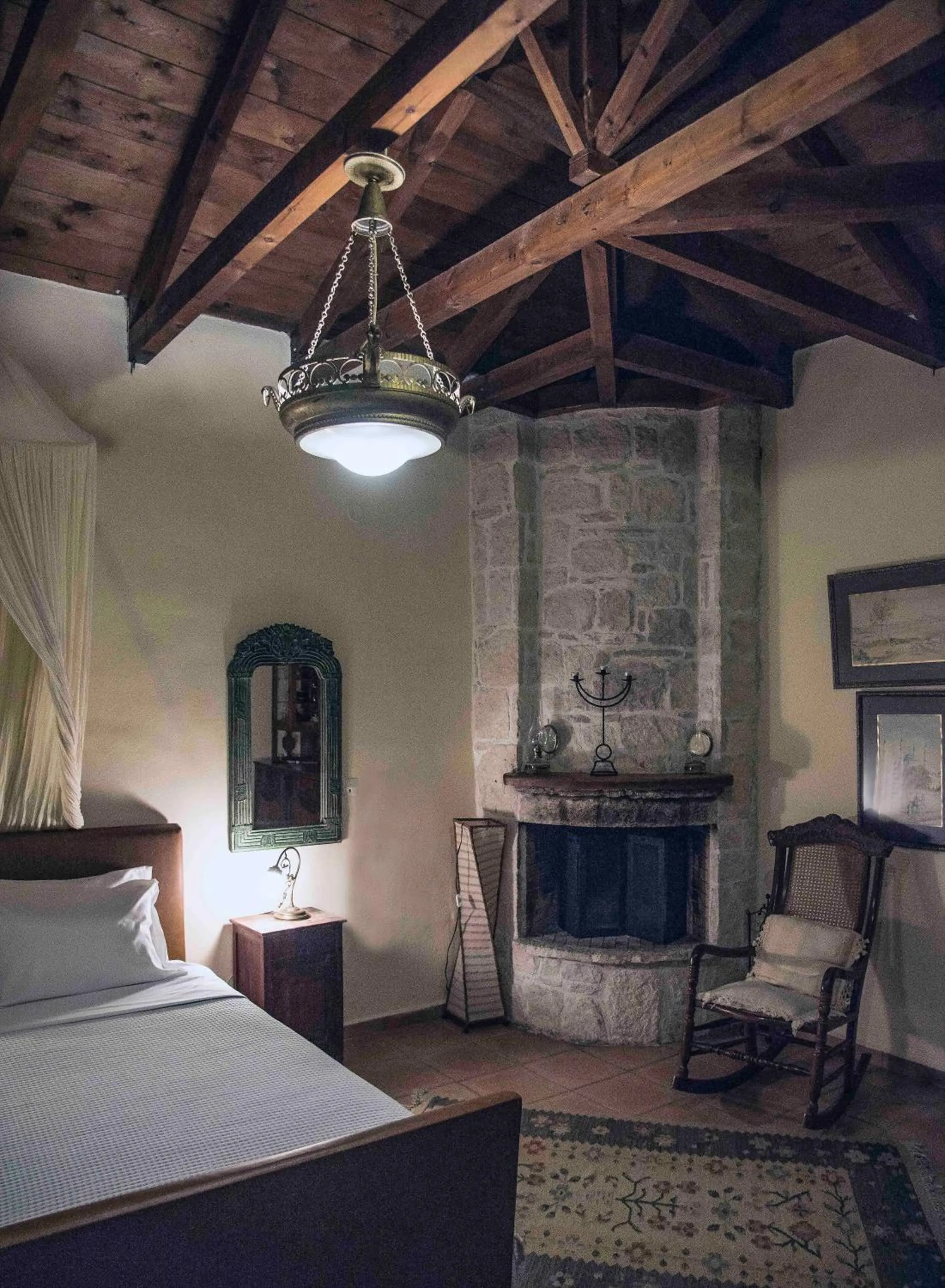 Bed in Troullos Traditional Homes