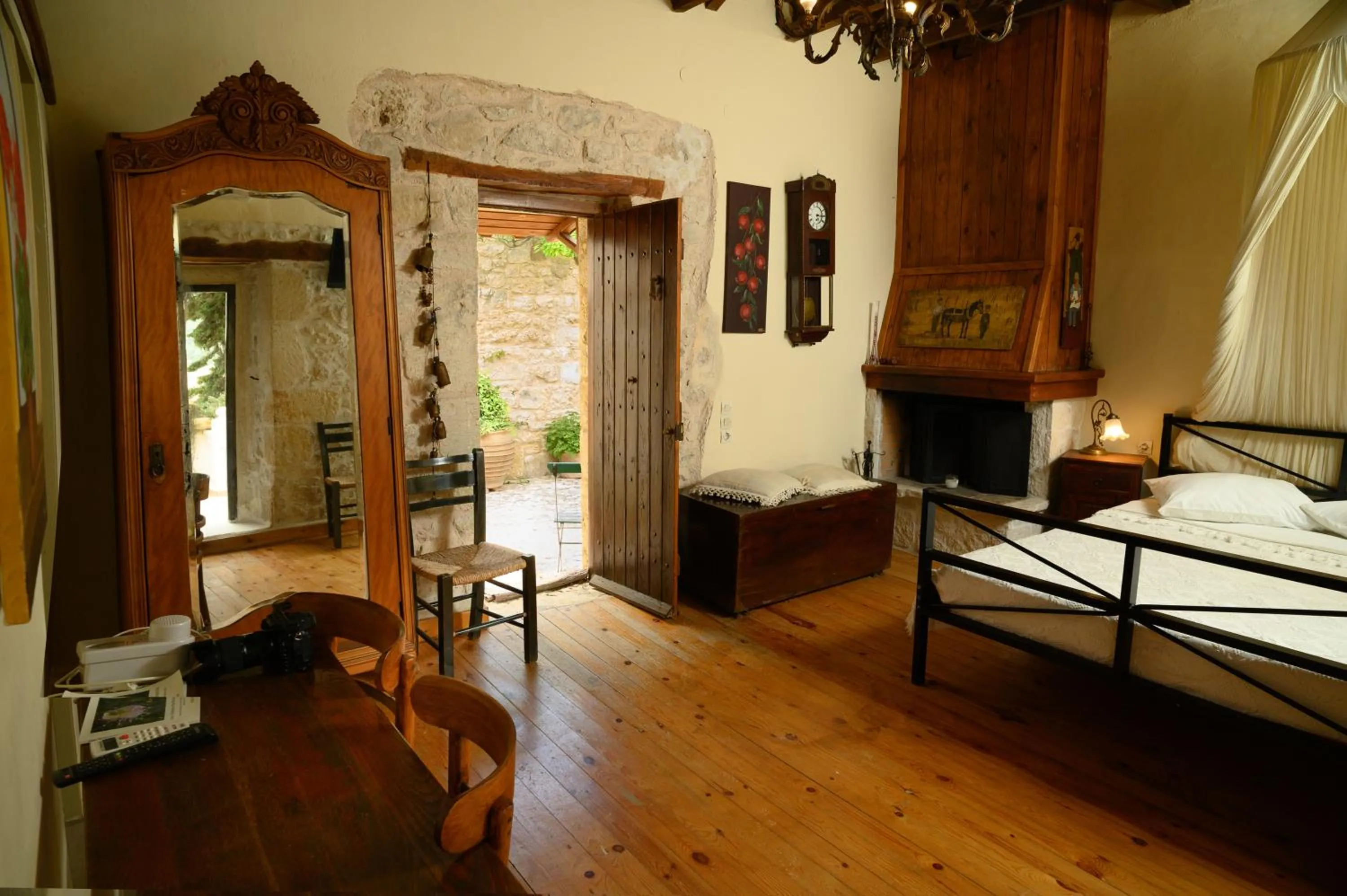 Bed in Troullos Traditional Homes