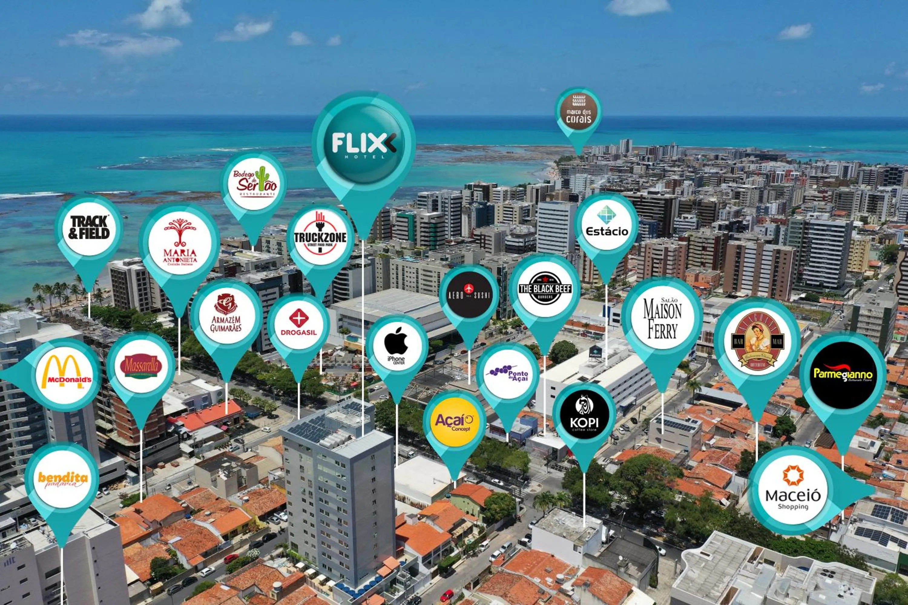 Bird's eye view in Flix Hotel