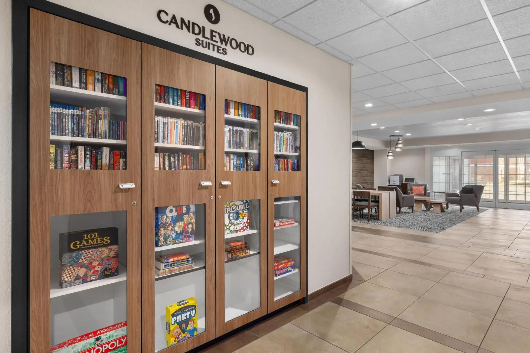 Lobby or reception in Candlewood Suites Alexandria by IHG Lobby or reception in Candlewood Suites Alexandria by IHG