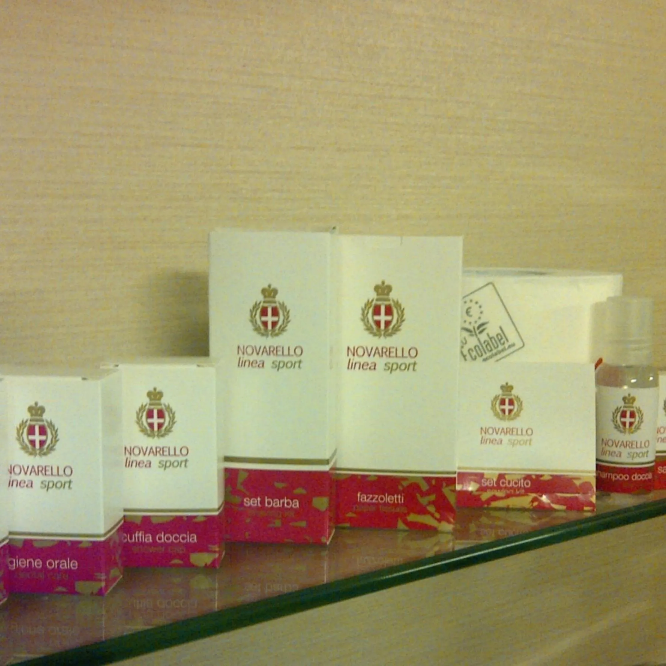 Shower in Hotel Novarello