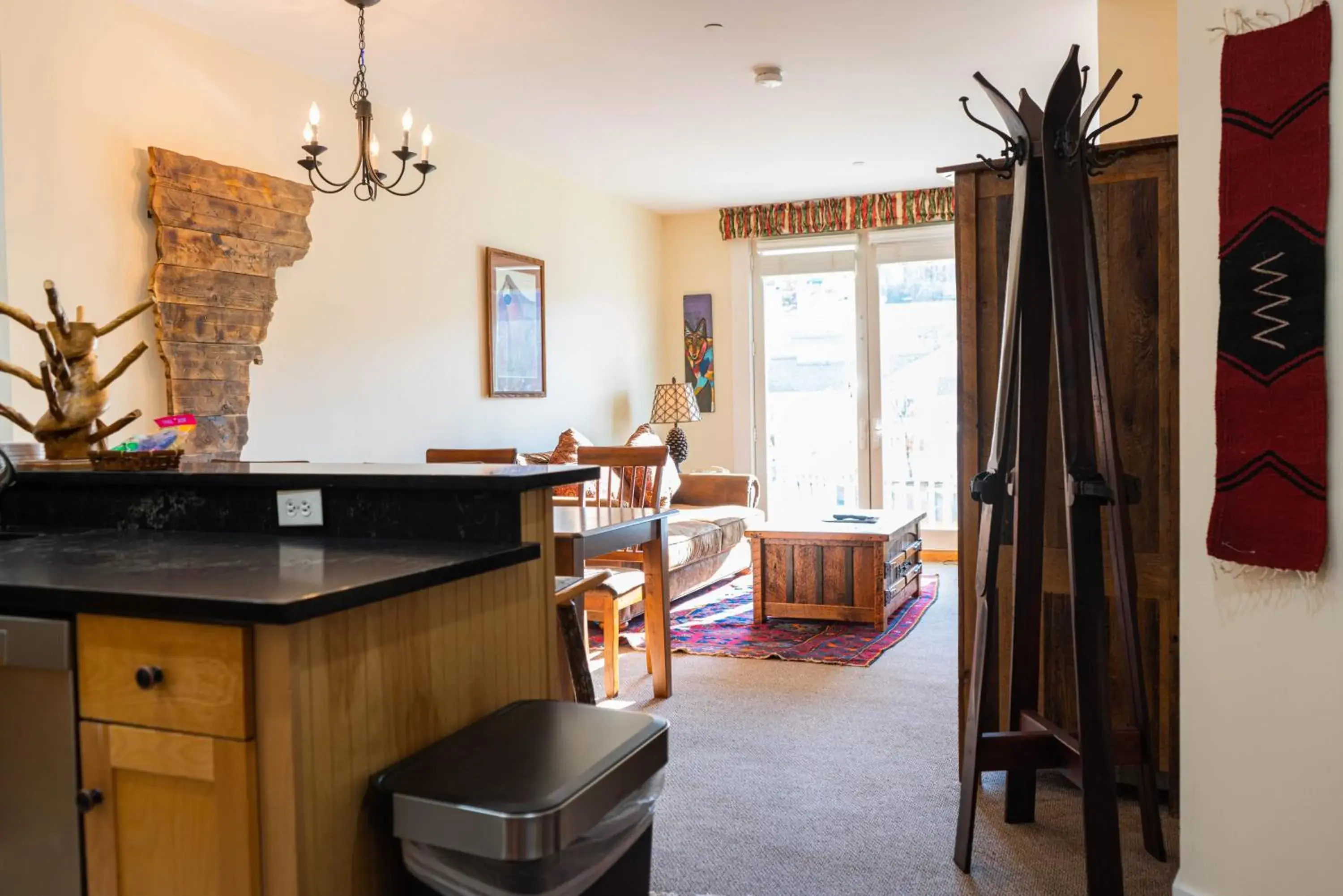 Living room in Long Trail House Condominiums at Stratton Mountain Resort Living room in Long Trail House Condominiums at Stratton Mountain Resort