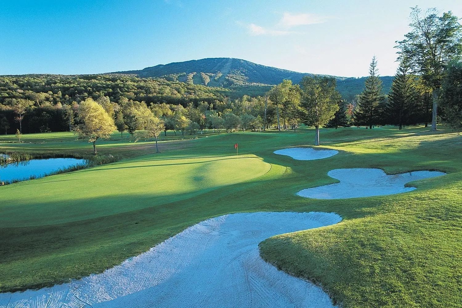 Golfcourse in Long Trail House Condominiums at Stratton Mountain Resort