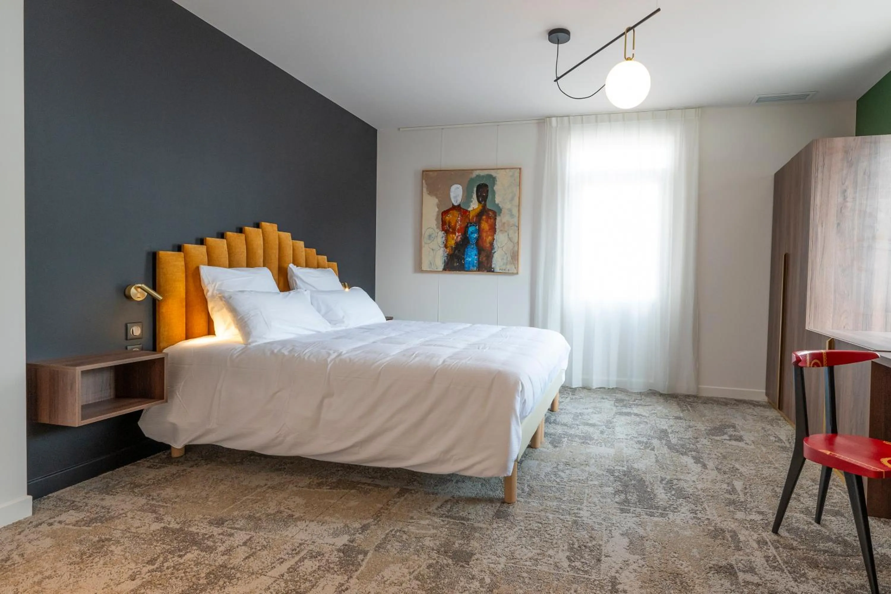 Bed in Hôtel Les Pins - Oléron