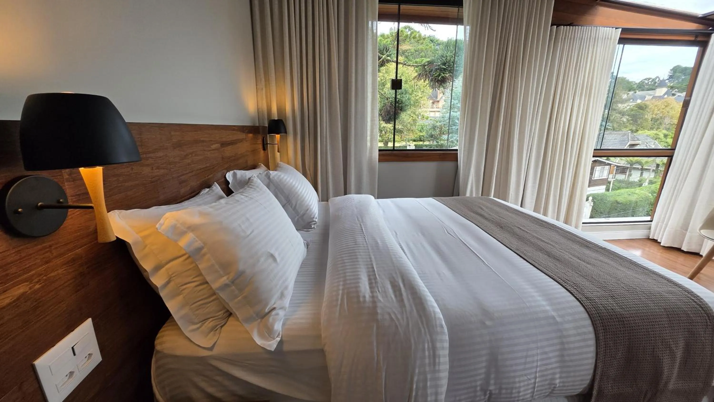 Bed in La Brume Pousada