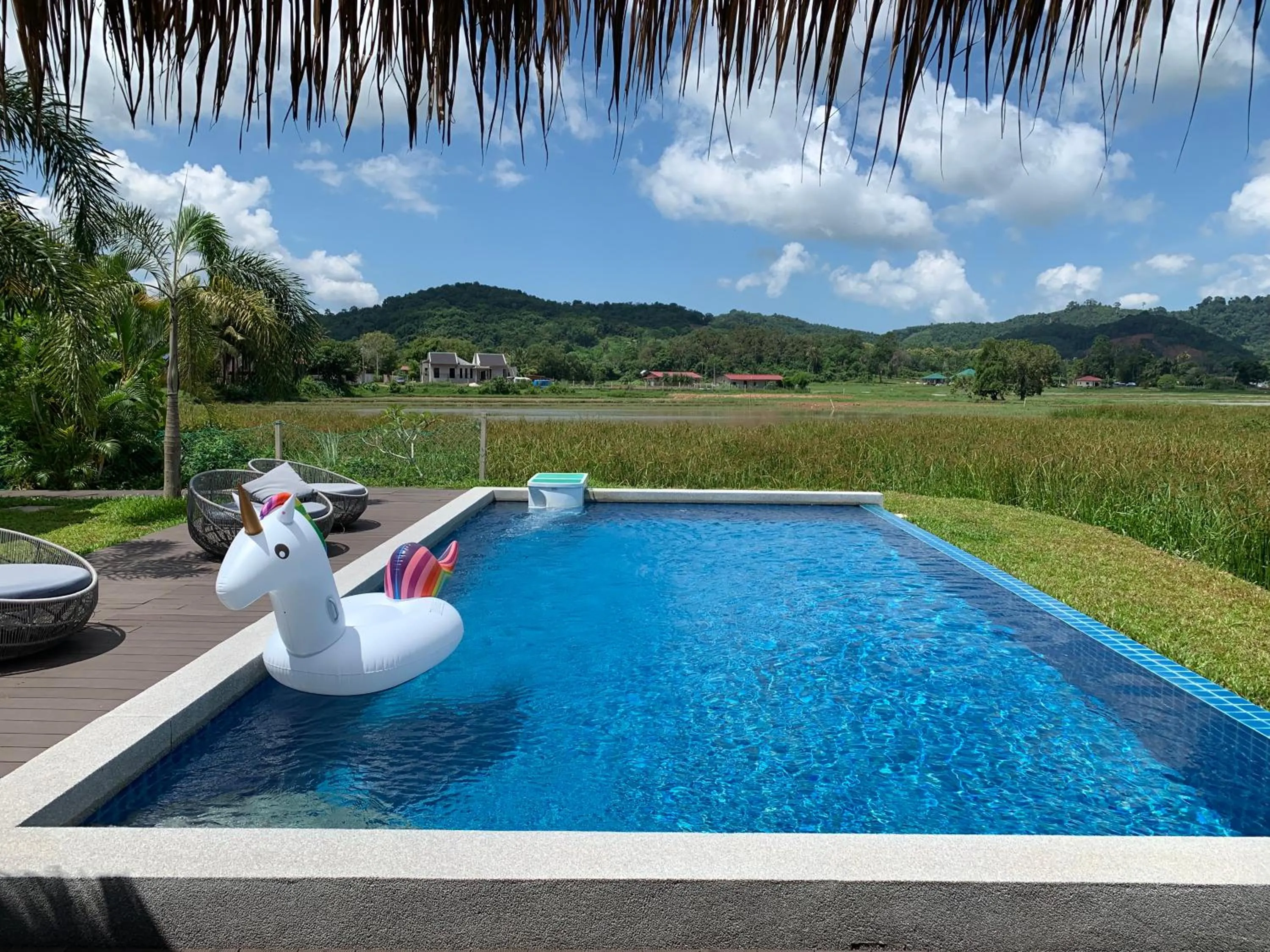 Swimming pool in Cloud9 Holiday Cottages