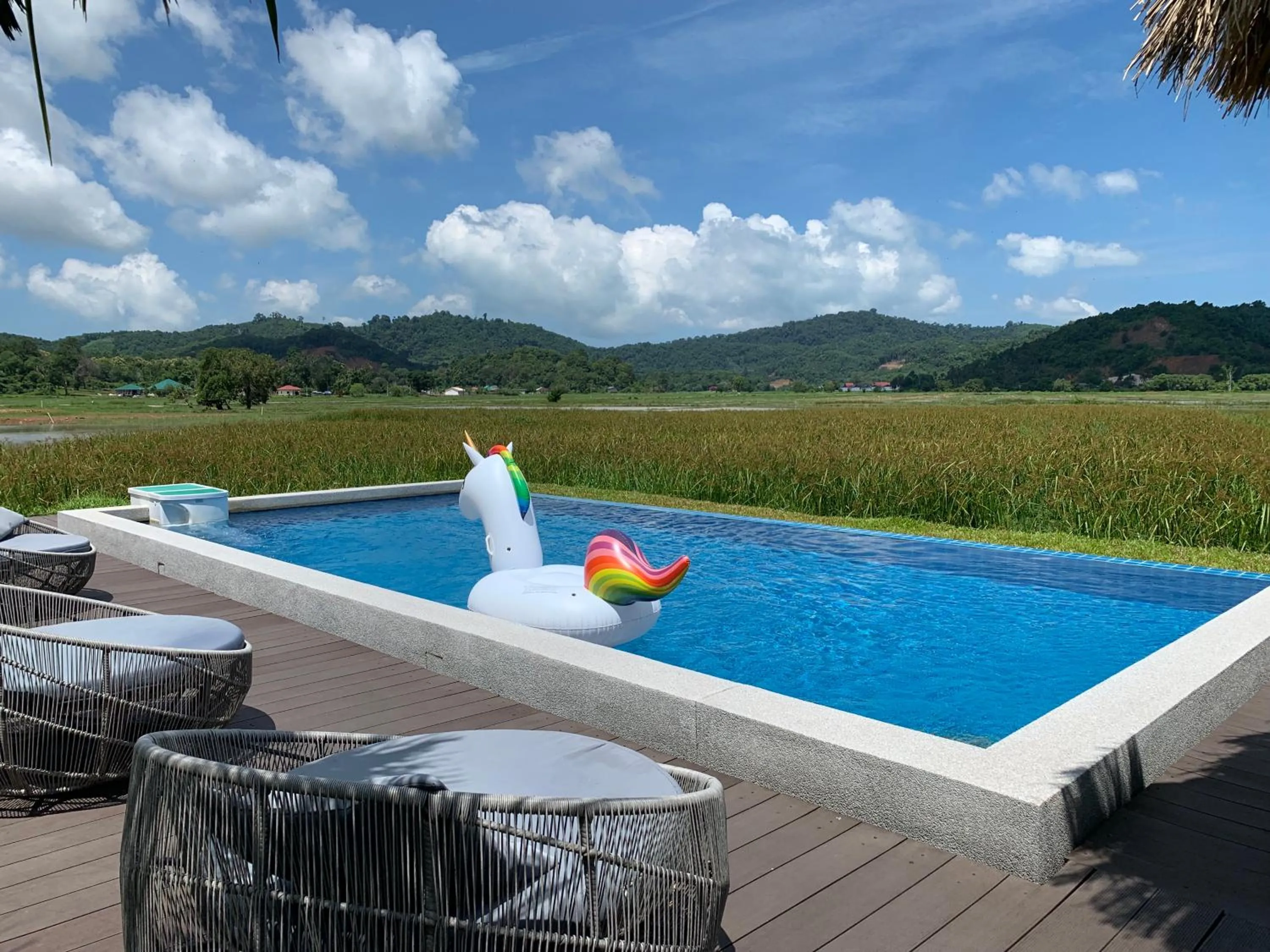 Swimming pool in Cloud9 Holiday Cottages