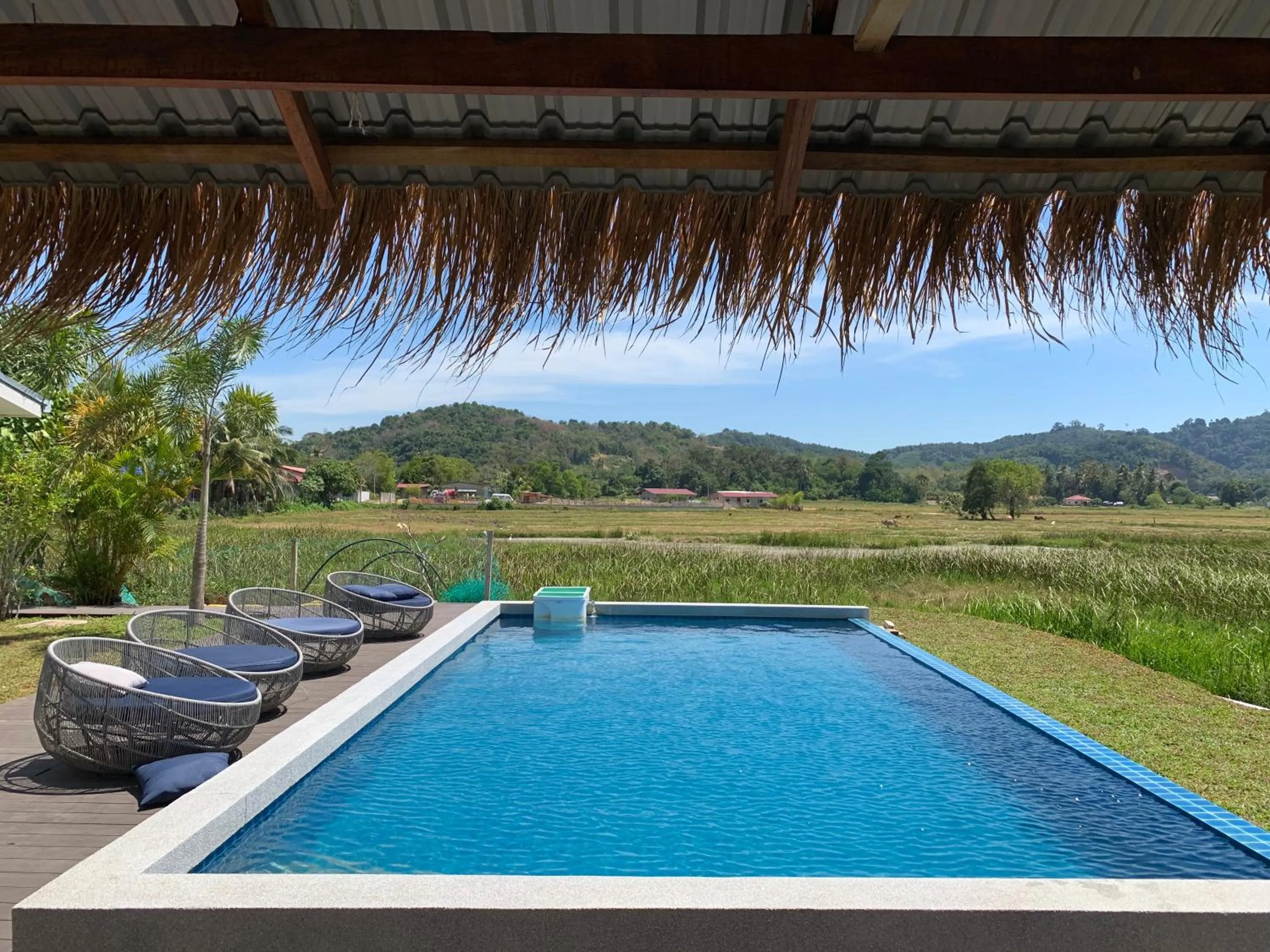 Swimming pool in Cloud9 Holiday Cottages