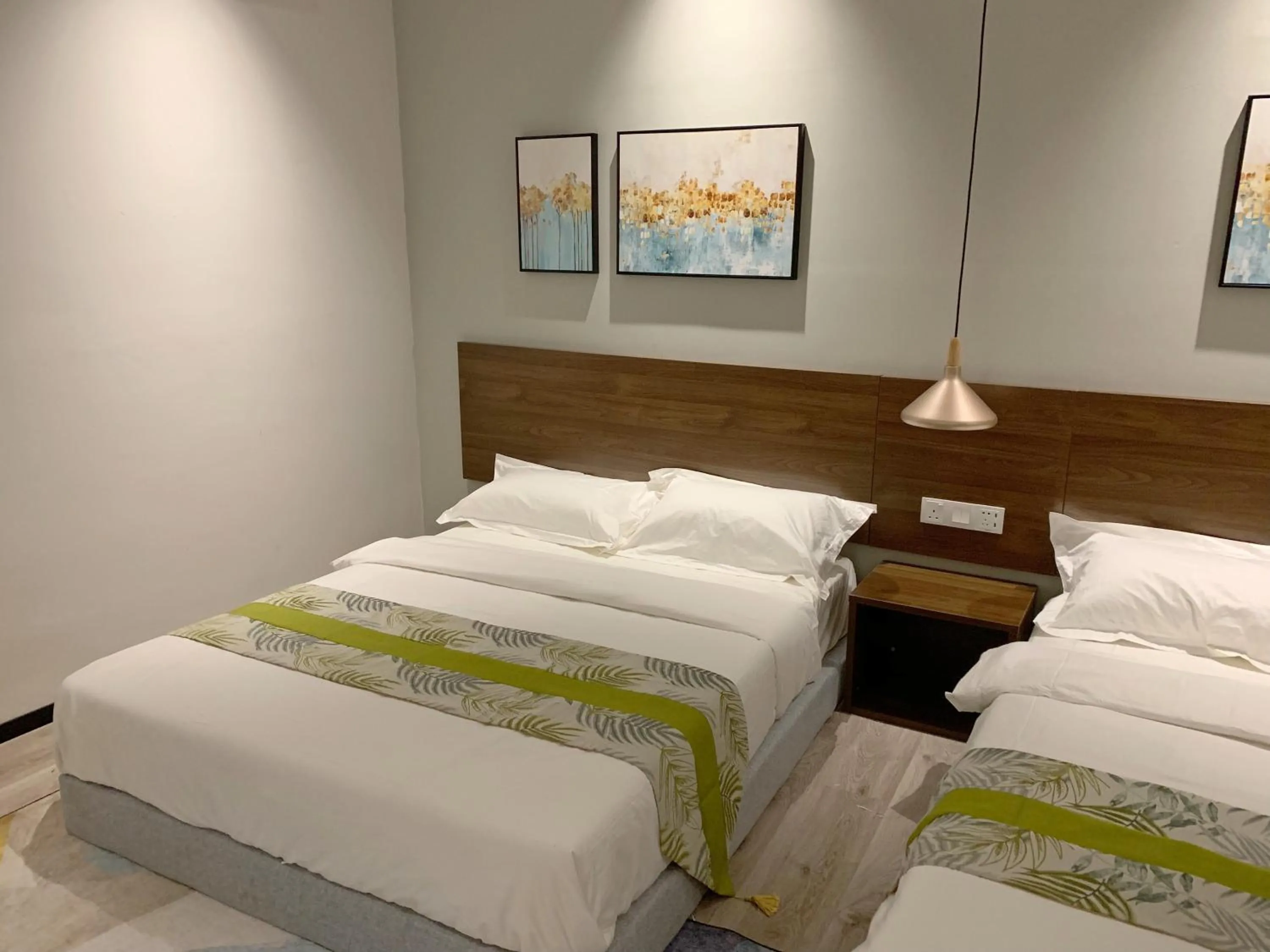 Bed in Cloud9 Holiday Cottages