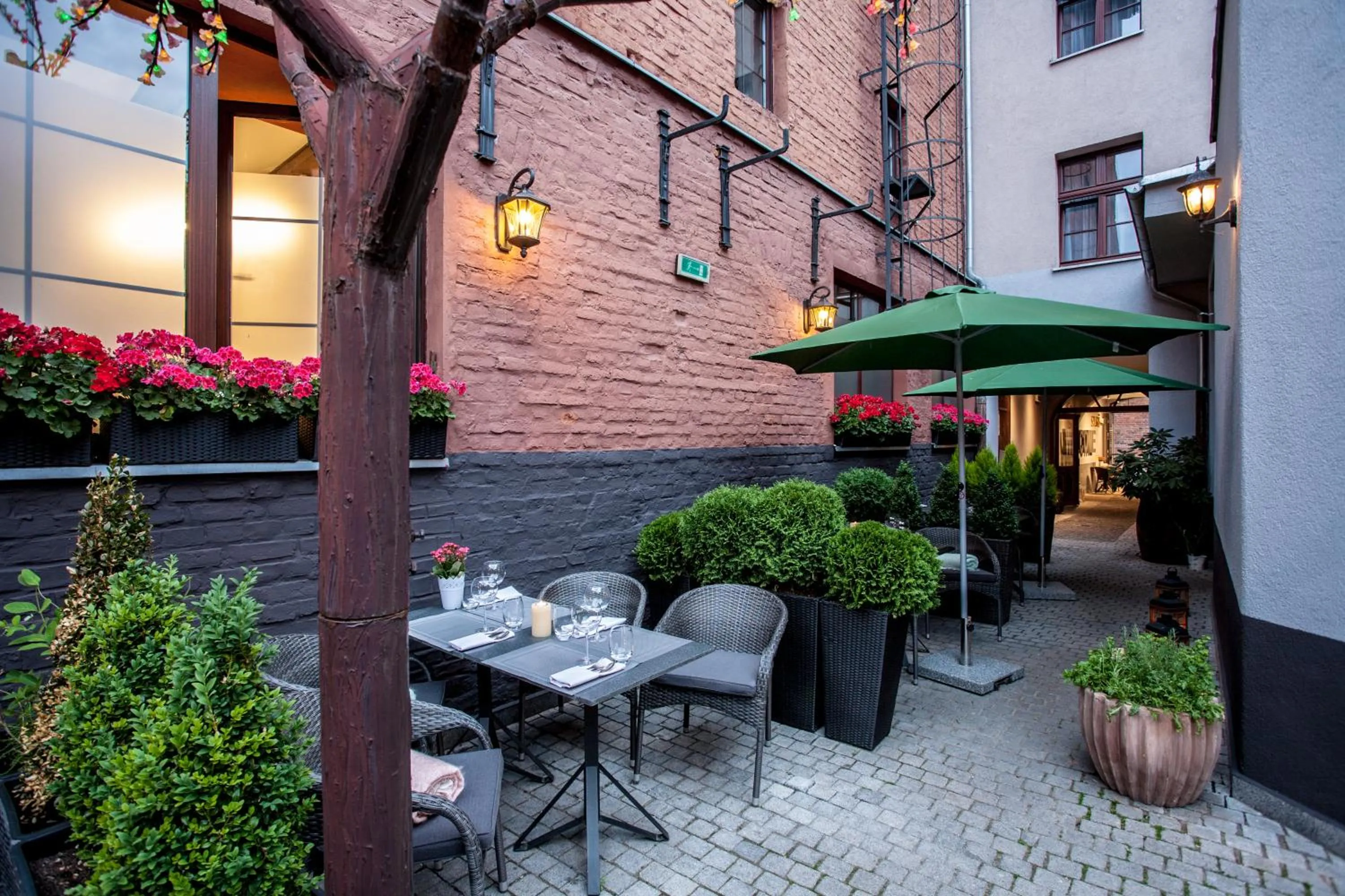 Patio in Hotel Solaris